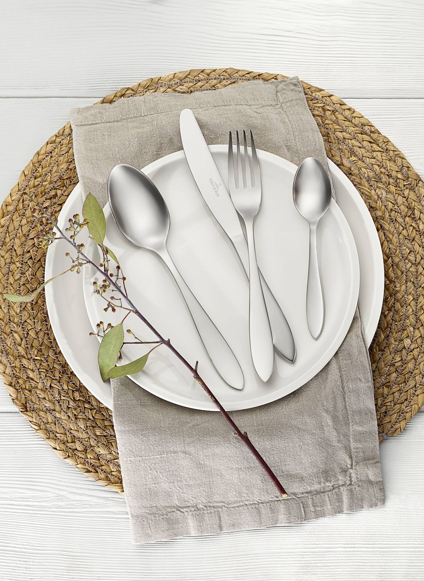 Villeroy & Boch Tafelbesteck 24tlg. ARTHUR GEBÜRSTET: SILBER