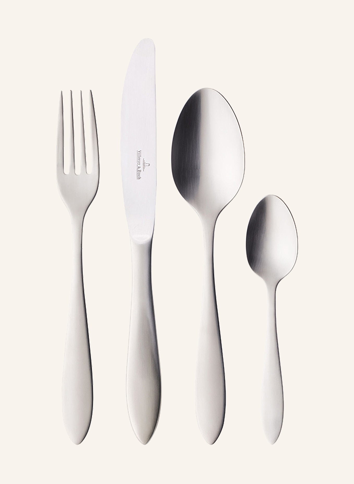 Villeroy & Boch Tafelbesteck 24tlg. ARTHUR GEBÜRSTET: SILBER