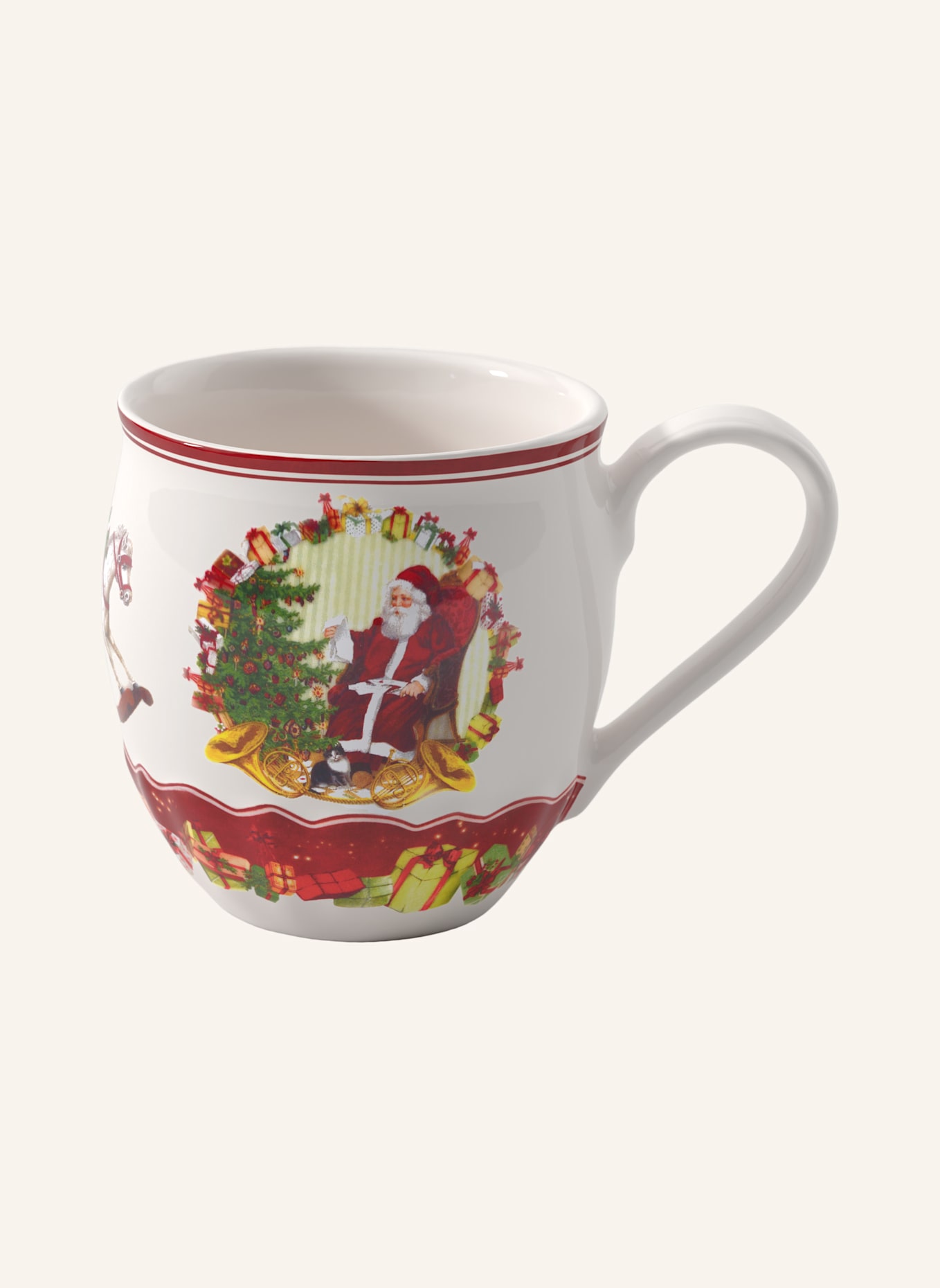 Villeroy & Boch Henkelbecher, Santa TOY'S FANTASY: GELB/ GRÜN/ BLAU/ ROT