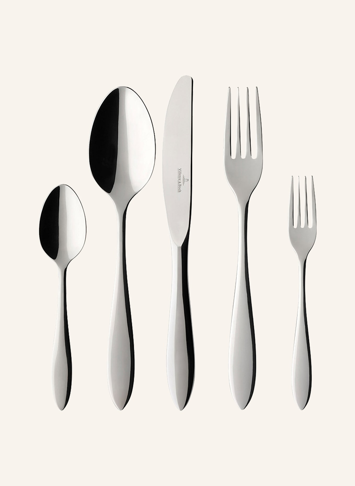 Villeroy & Boch Tafelbesteck 30tlg. ARTHUR GEBÜRSTET: SILBER