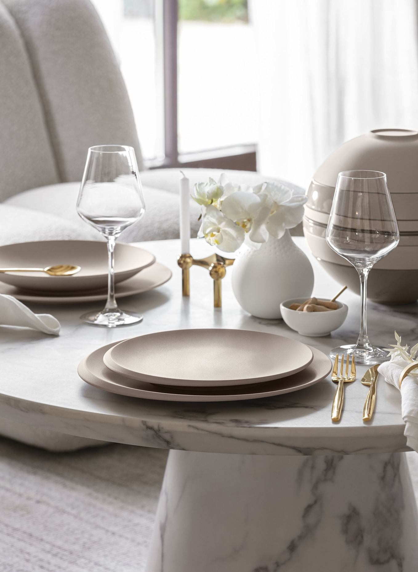 Villeroy & Boch Speiseteller NEWMOON BEIGE: BEIGE