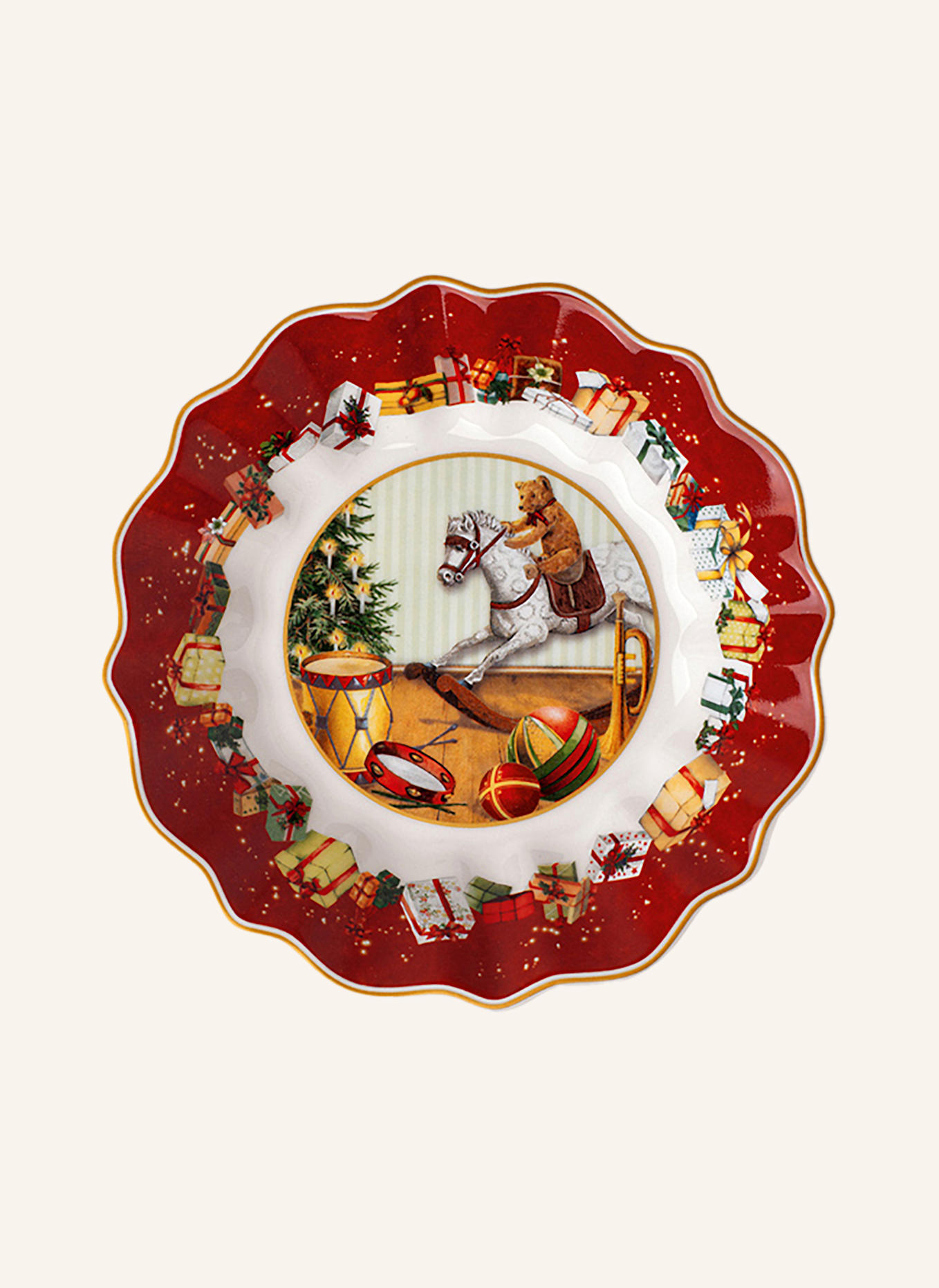 Villeroy & Boch Schale auf Fuß klein, Geschenke TOY'S FANTASY: GELB/ GRÜN/ BLAU/ ROT