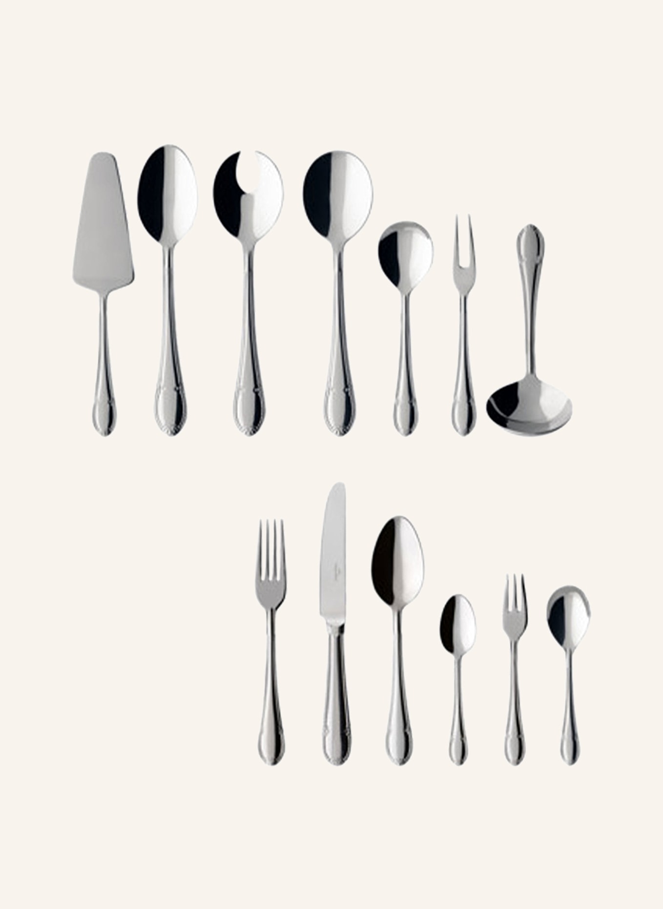 Villeroy & Boch Tafelbesteck 68tlg. MADEMOISELLE: SILBER