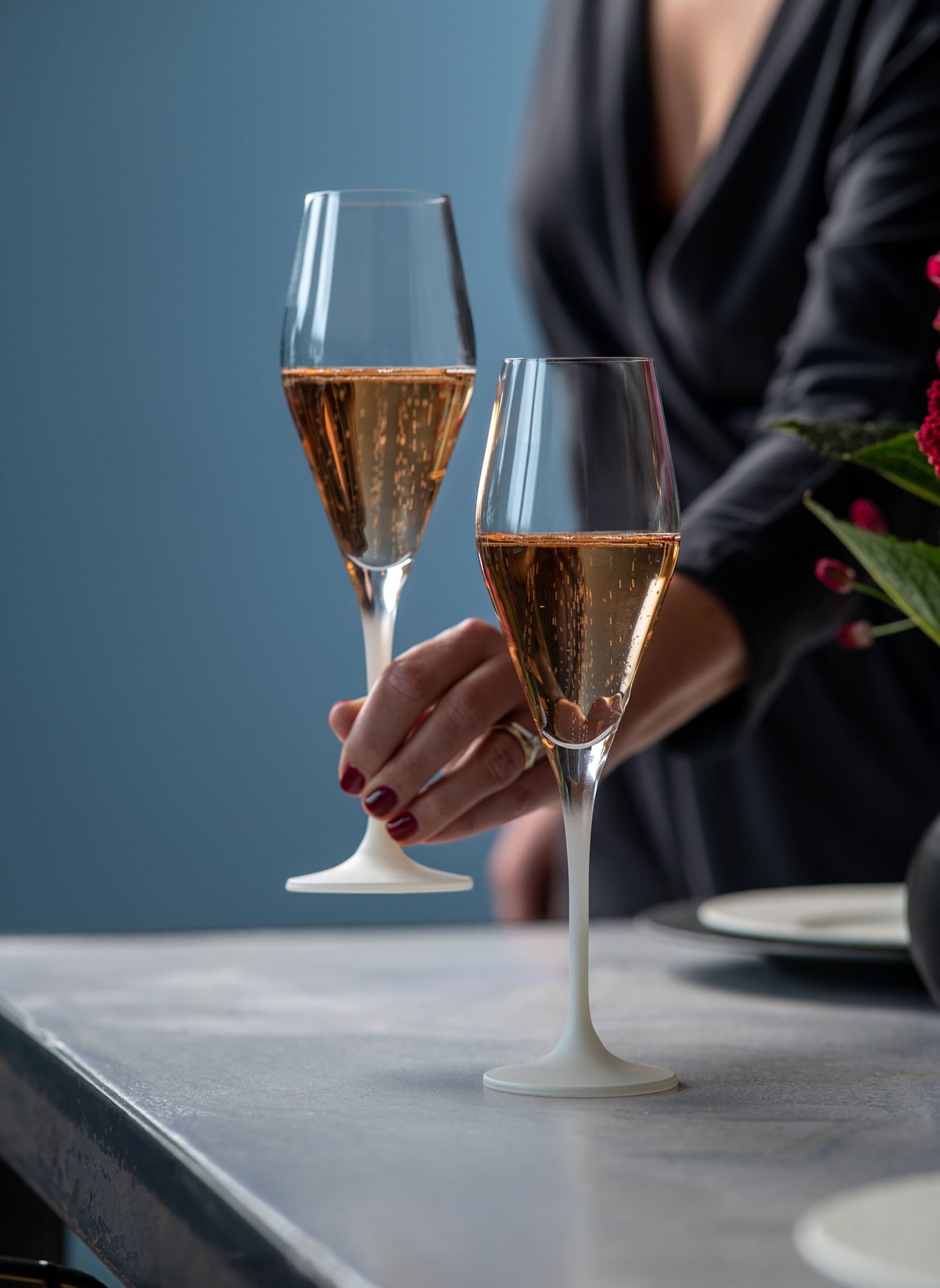 Villeroy & Boch Champagnerglas, Set 4tlg. MANUFACTURE ROCK BLANC: WEISS