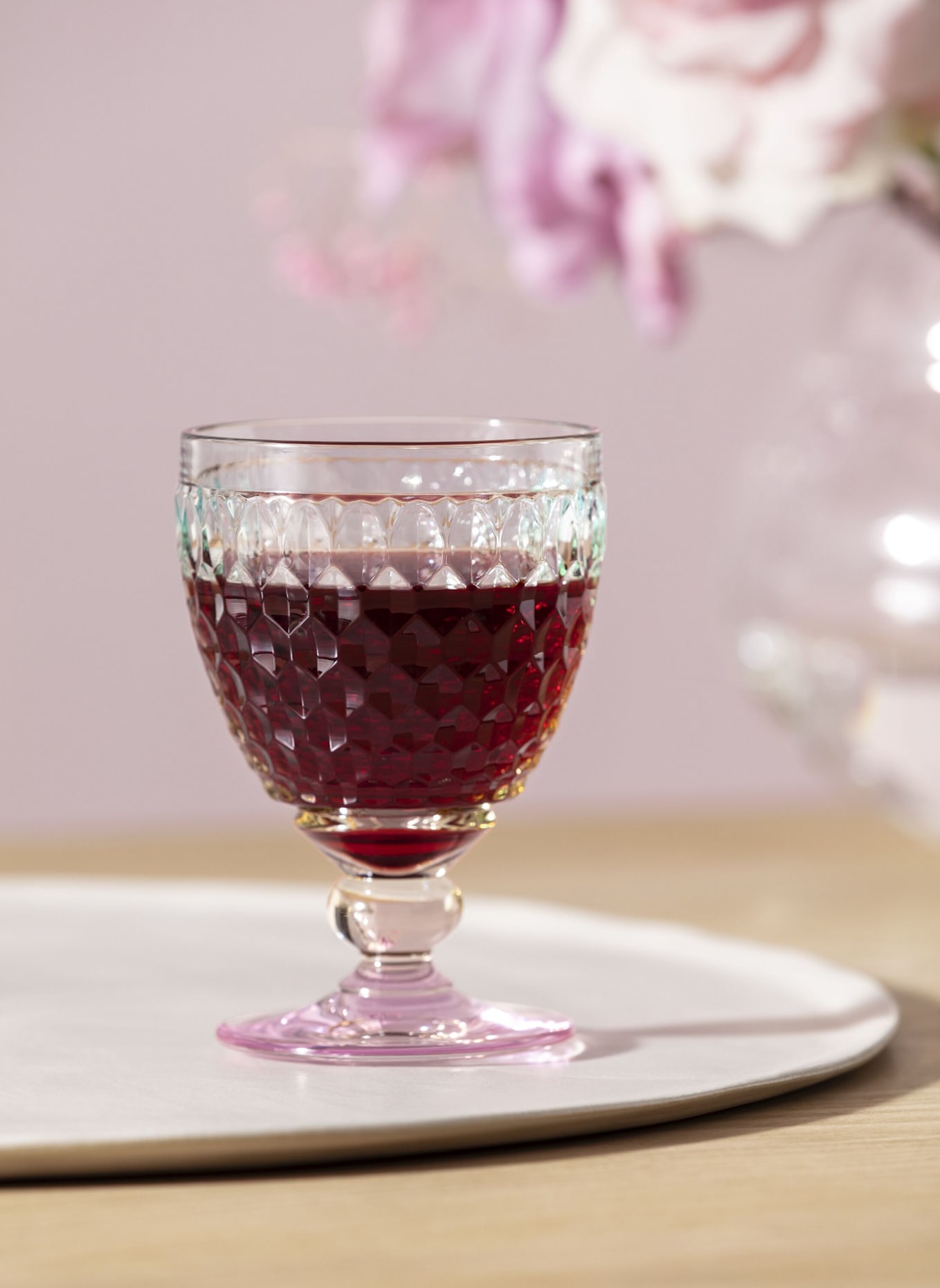 Villeroy & Boch Rotweinglas BOSTON PEARL: GELB/ GRÜN/ BLAU/ ROT