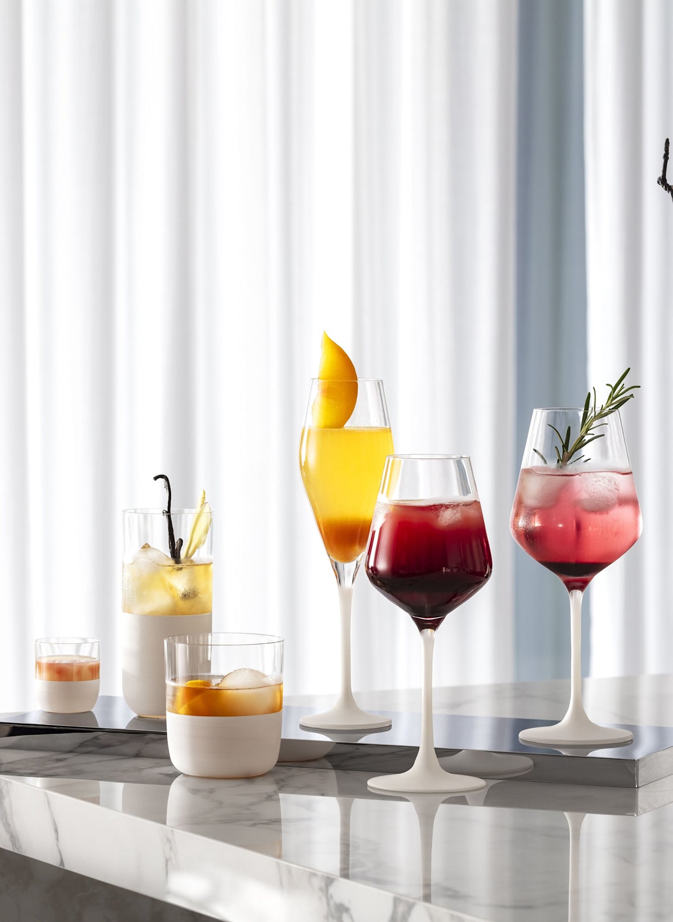 Villeroy & Boch Rotweinglas, Set 4tlg. MANUFACTURE ROCK BLANC: WEISS