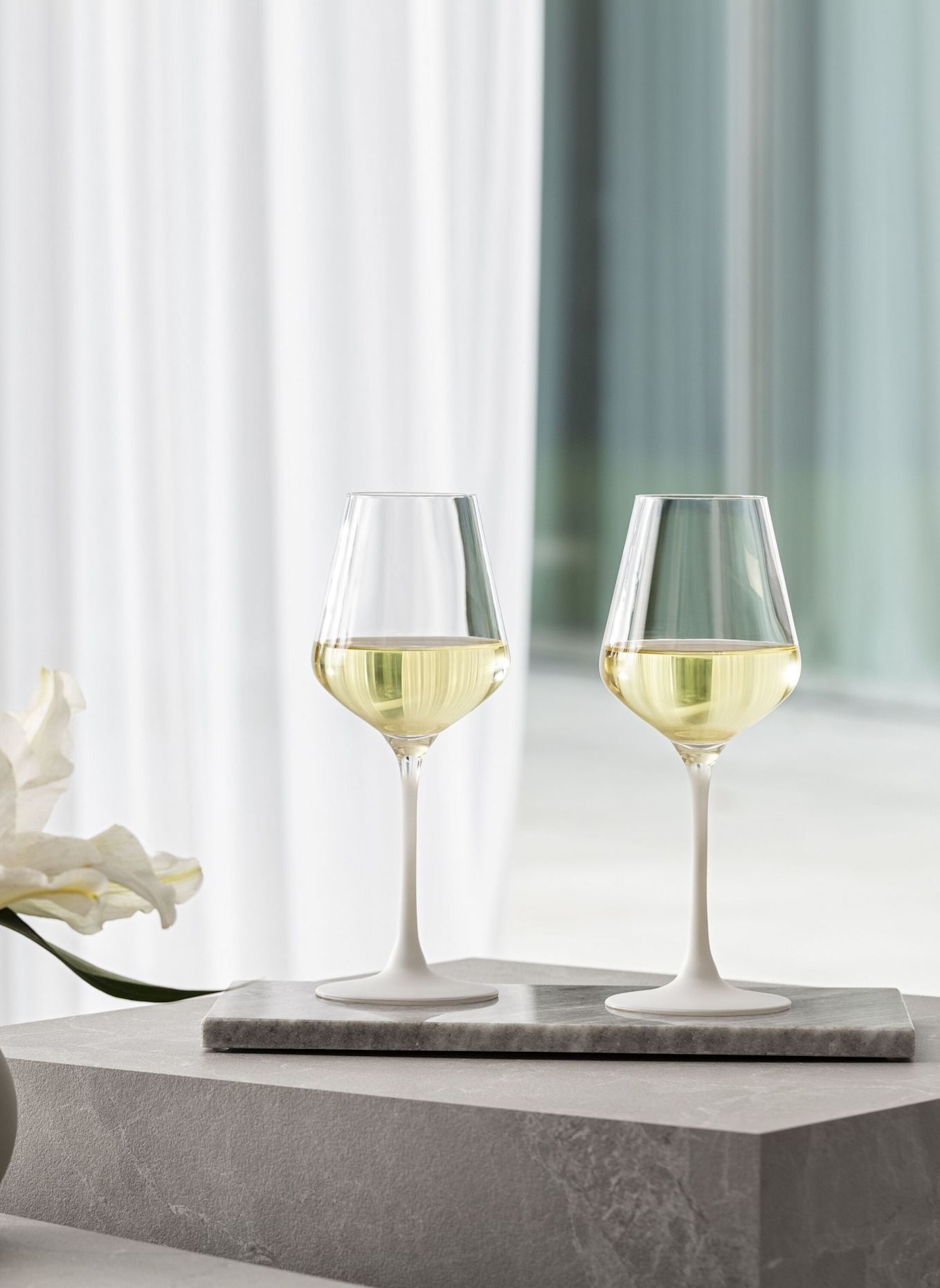 Villeroy & Boch Weißweinglas, Set 4tlg. MANUFACTURE ROCK BLANC: WEISS