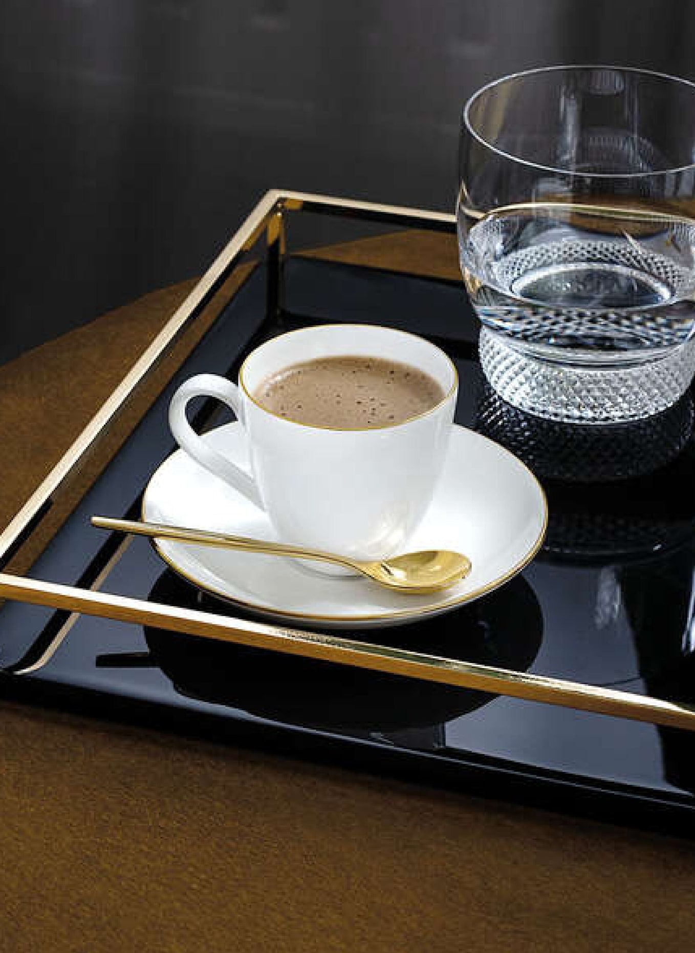 Villeroy & Boch Mokka-/Espressountertasse ANMUT GOLD: WEISS