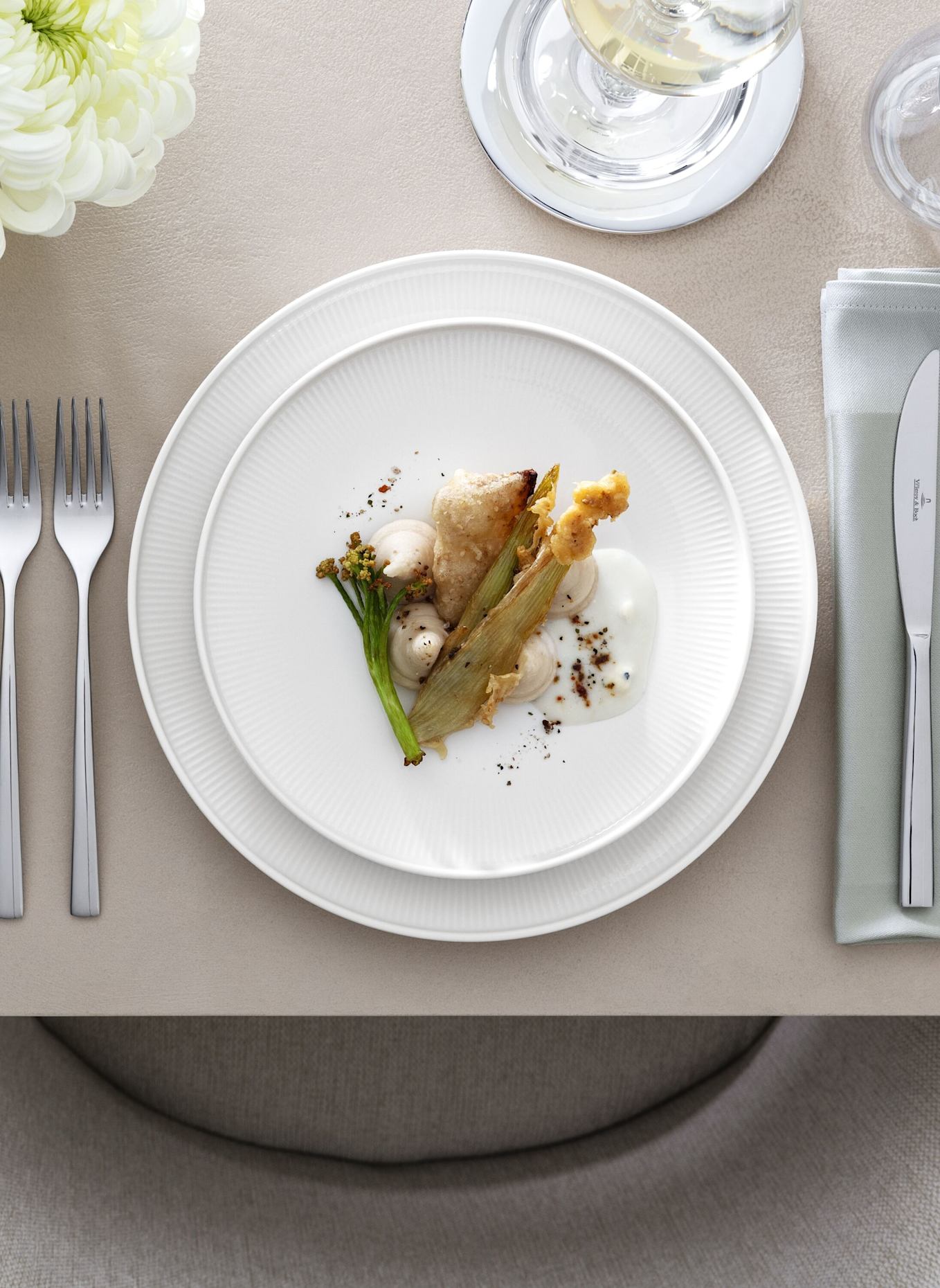 Villeroy & Boch Speiseteller AFINA: WEISS