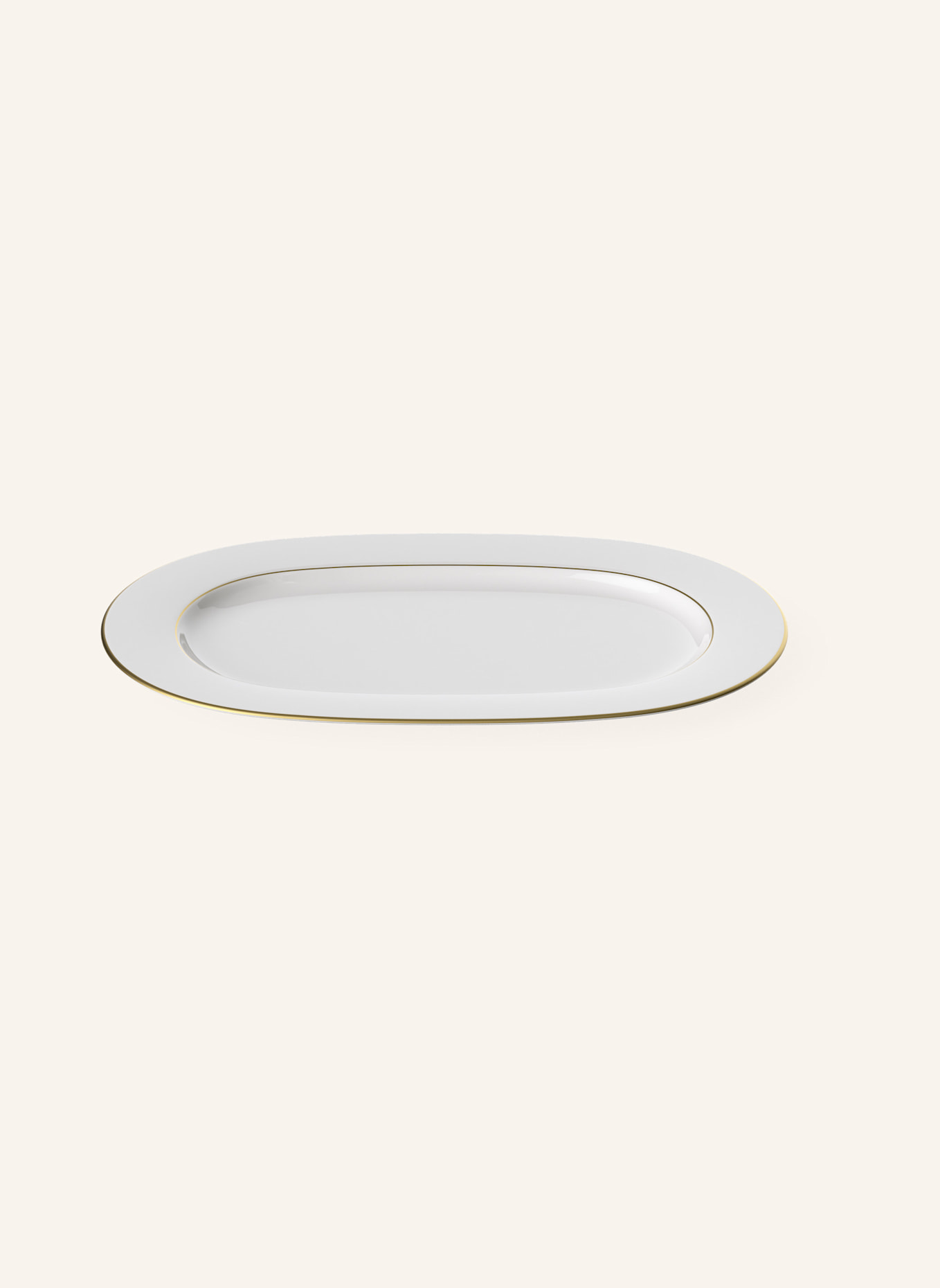 Villeroy & Boch Platte oval ANMUT GOLD: WEISS