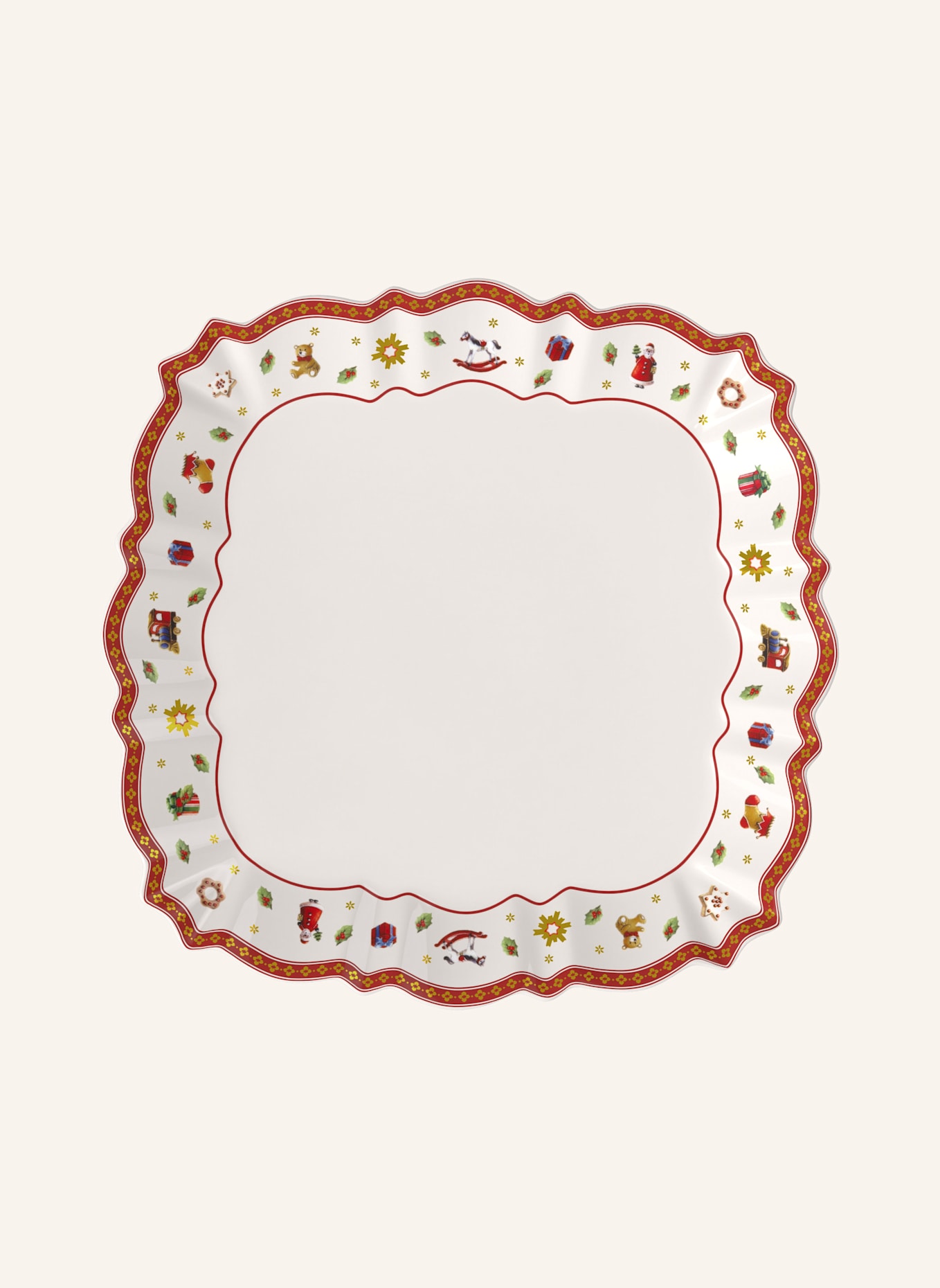 Villeroy & Boch Servierteller TOY'S DELIGHT: ROT/ WEISS