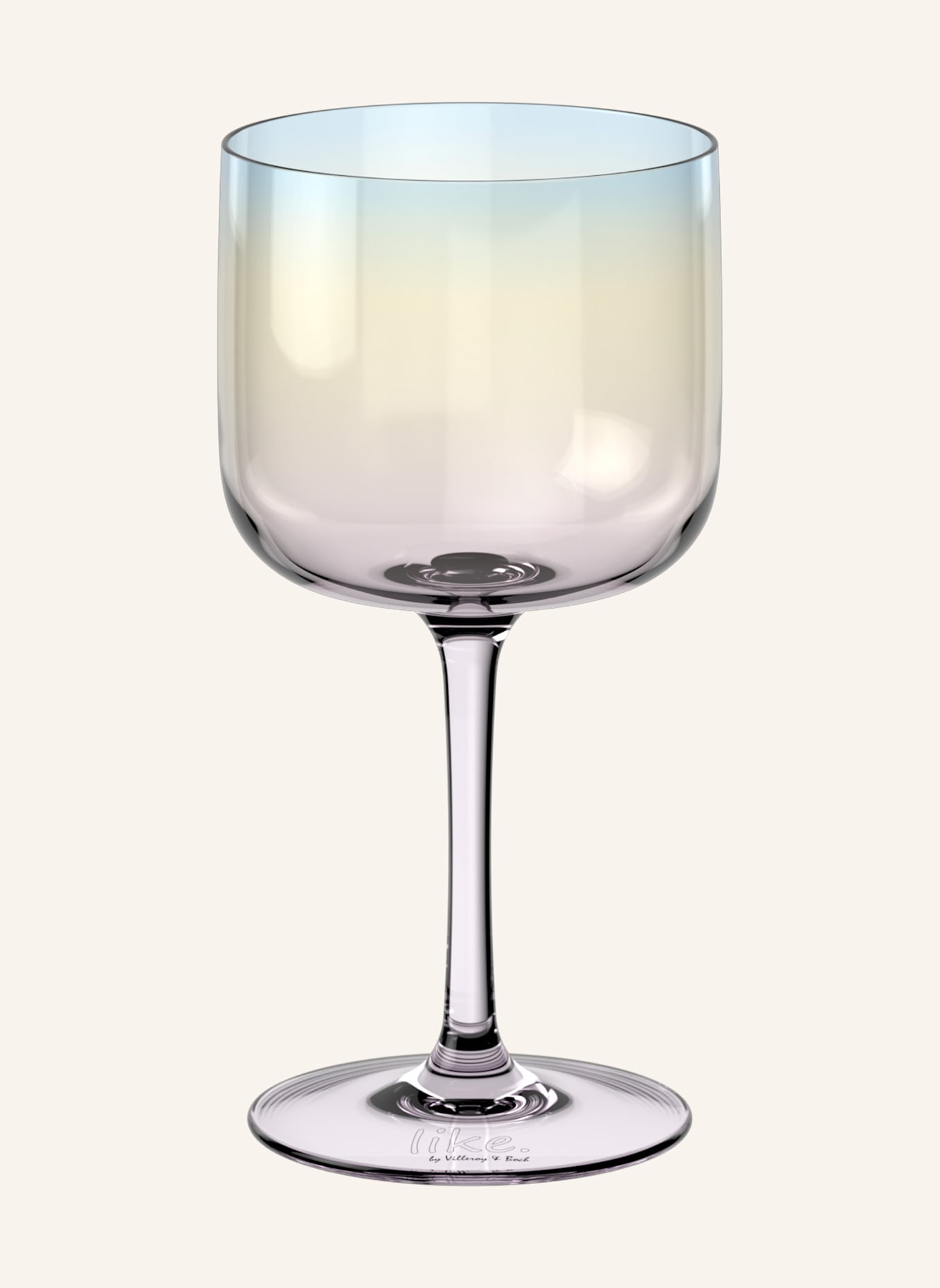 like. by Villeroy & Boch Weinglas, Set 2tlg LIKE PEARL: GELB/ GRÜN/ BLAU/ ROT