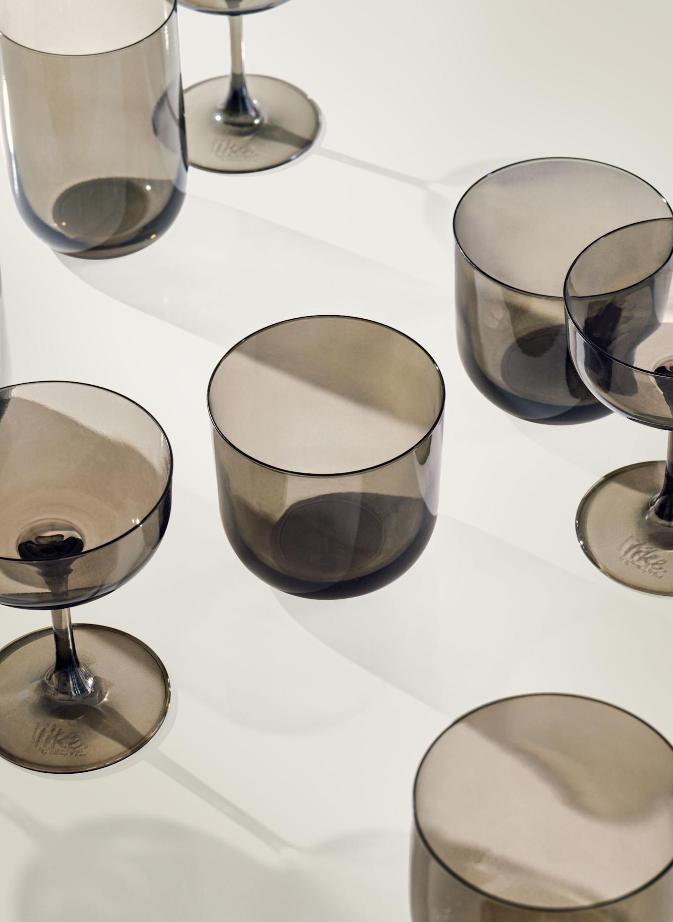 like. by Villeroy & Boch Wasserglas, Set 2tlg. LIKE SMOKE: GRAU