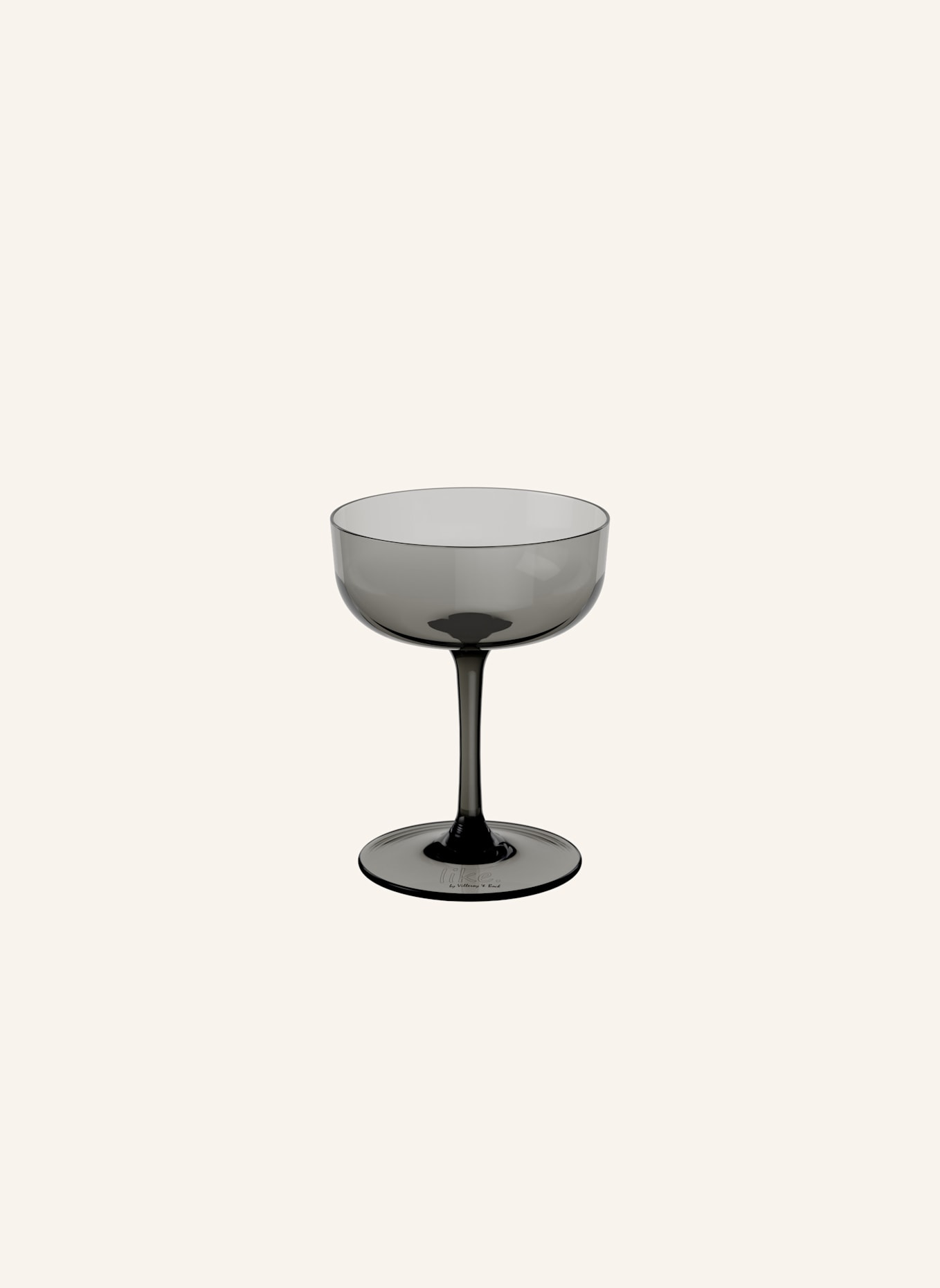 like. by Villeroy & Boch Sekt-/Champagnerschale, Set 2tlg LIKE SMOKE: GRAU