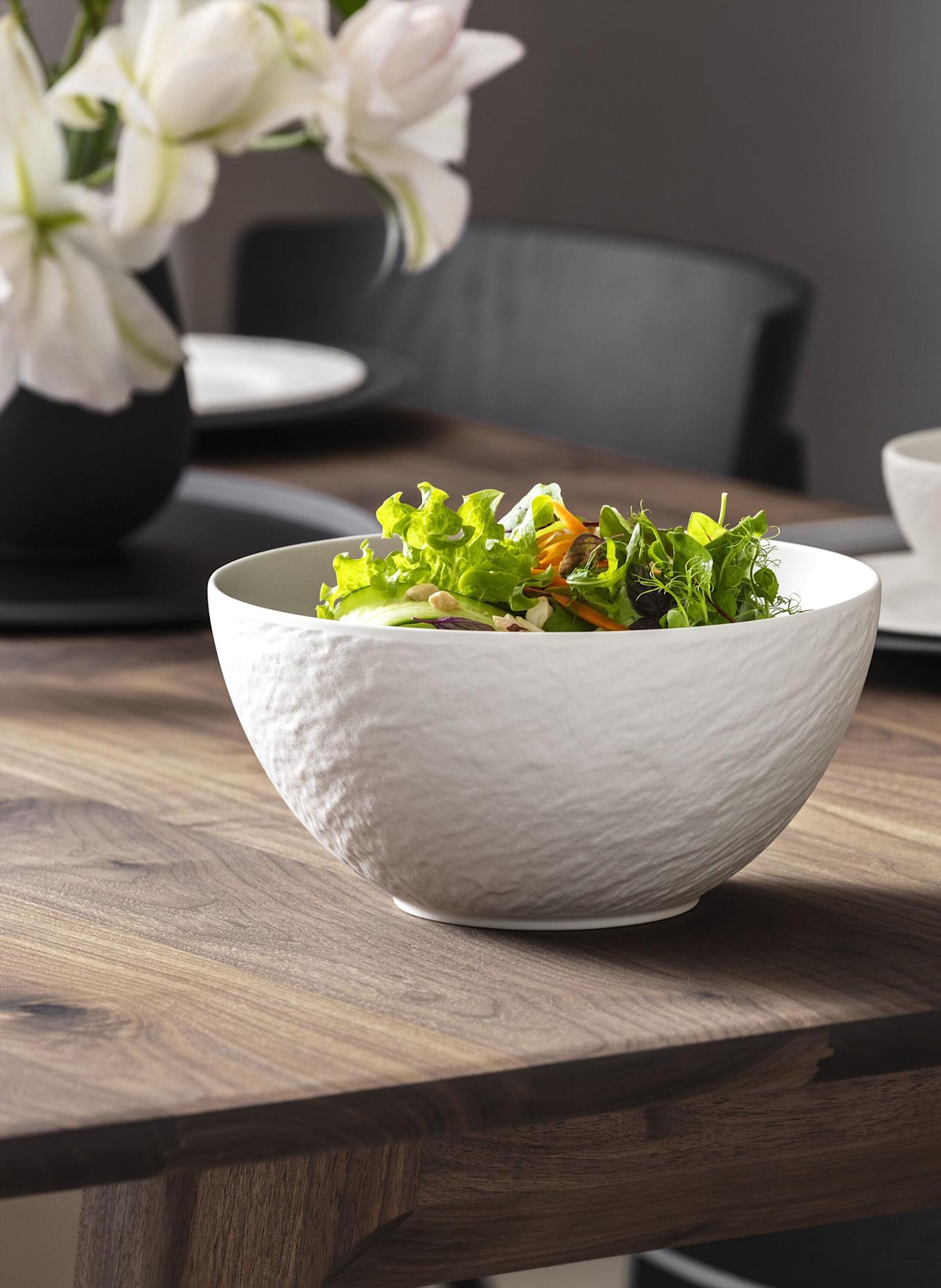 Villeroy & Boch Salatschüssel MANUFACTURE ROCK BLANC: WEISS