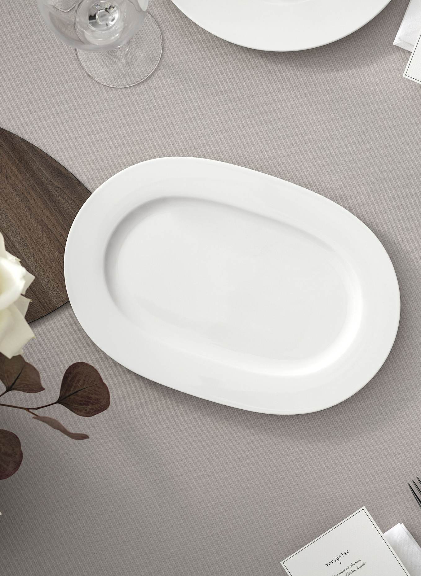 Villeroy & Boch Platte oval ROYAL: WEISS