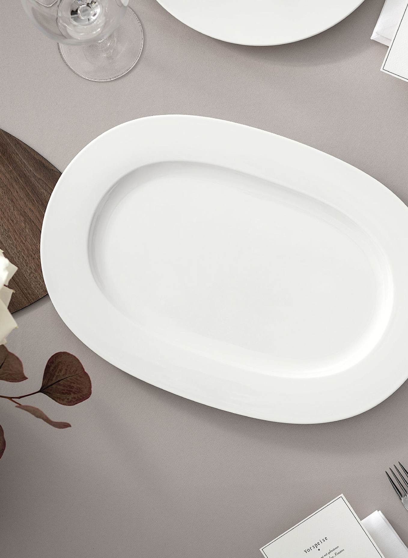 Villeroy & Boch Platte oval ROYAL: WEISS