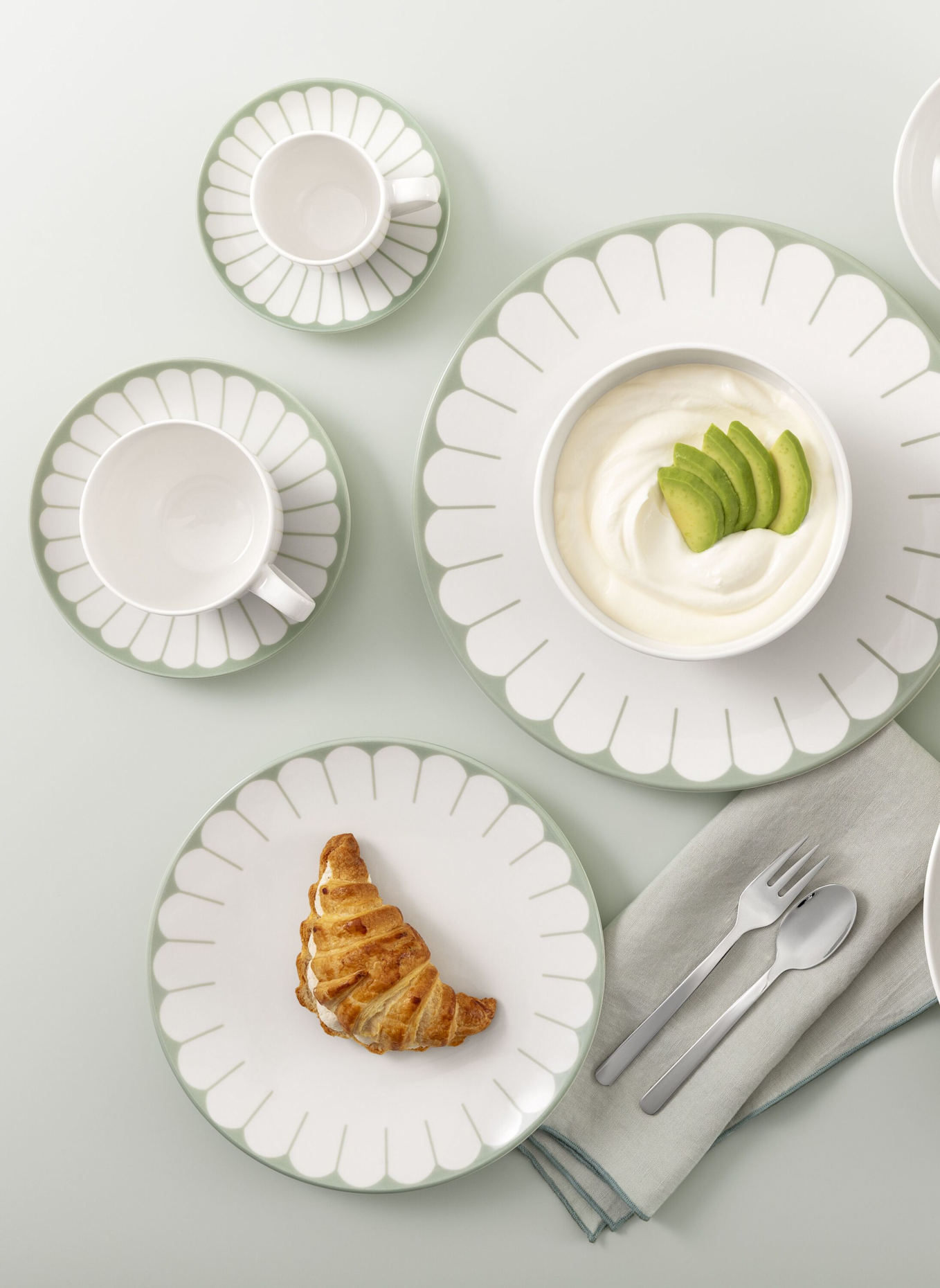 Villeroy & Boch Kaffeetasse FLEUR VERT: GRÜN