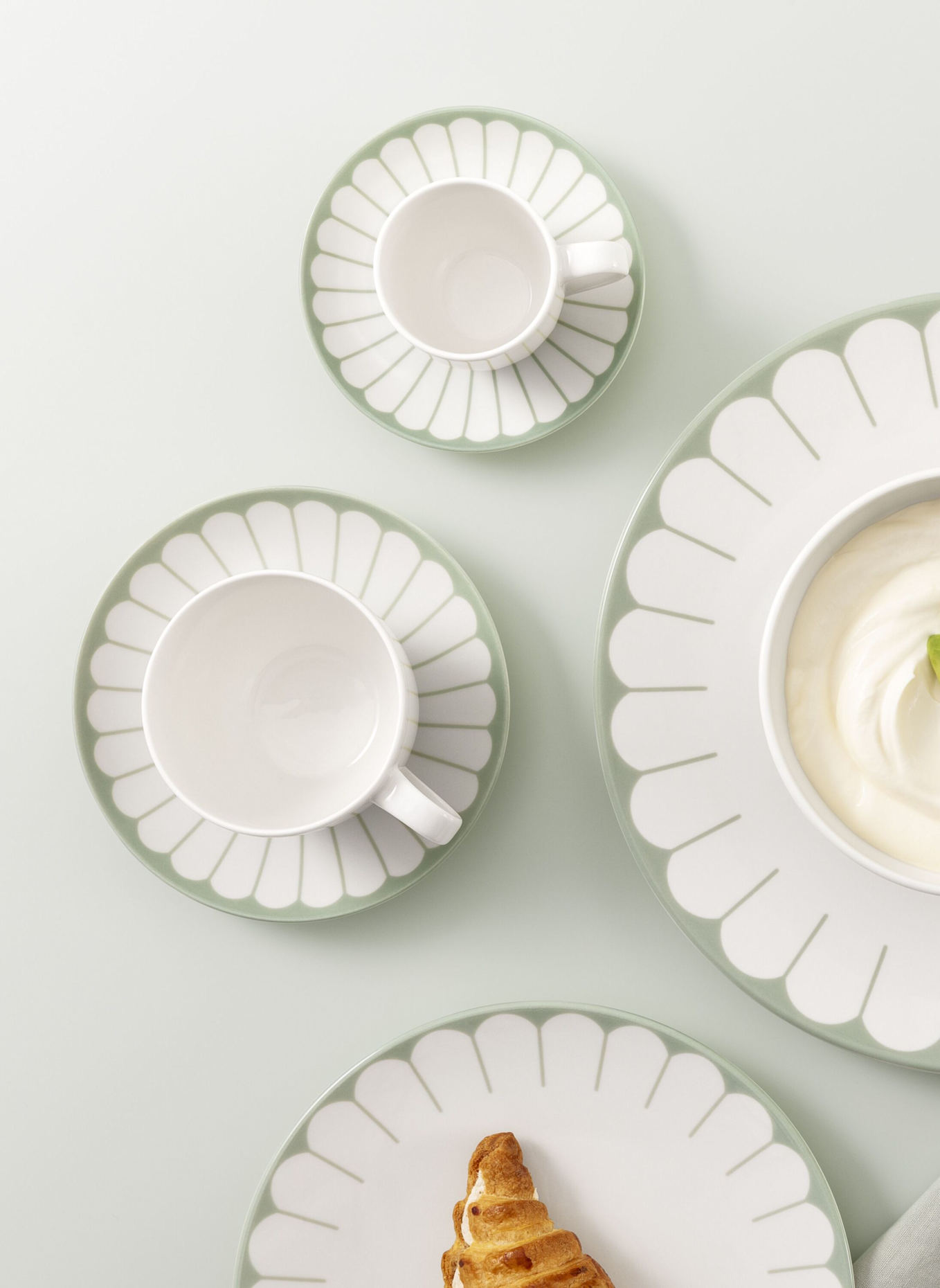 Villeroy & Boch Kaffee-Untertasse FLEUR VERT: GRÜN