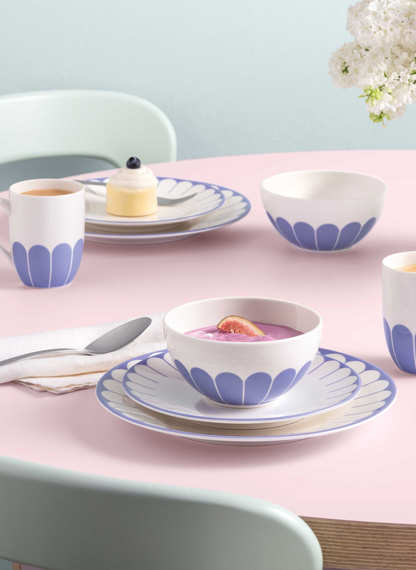 Villeroy & Boch Starter-Set 8tlg. FLEUR BLEU: BLAU