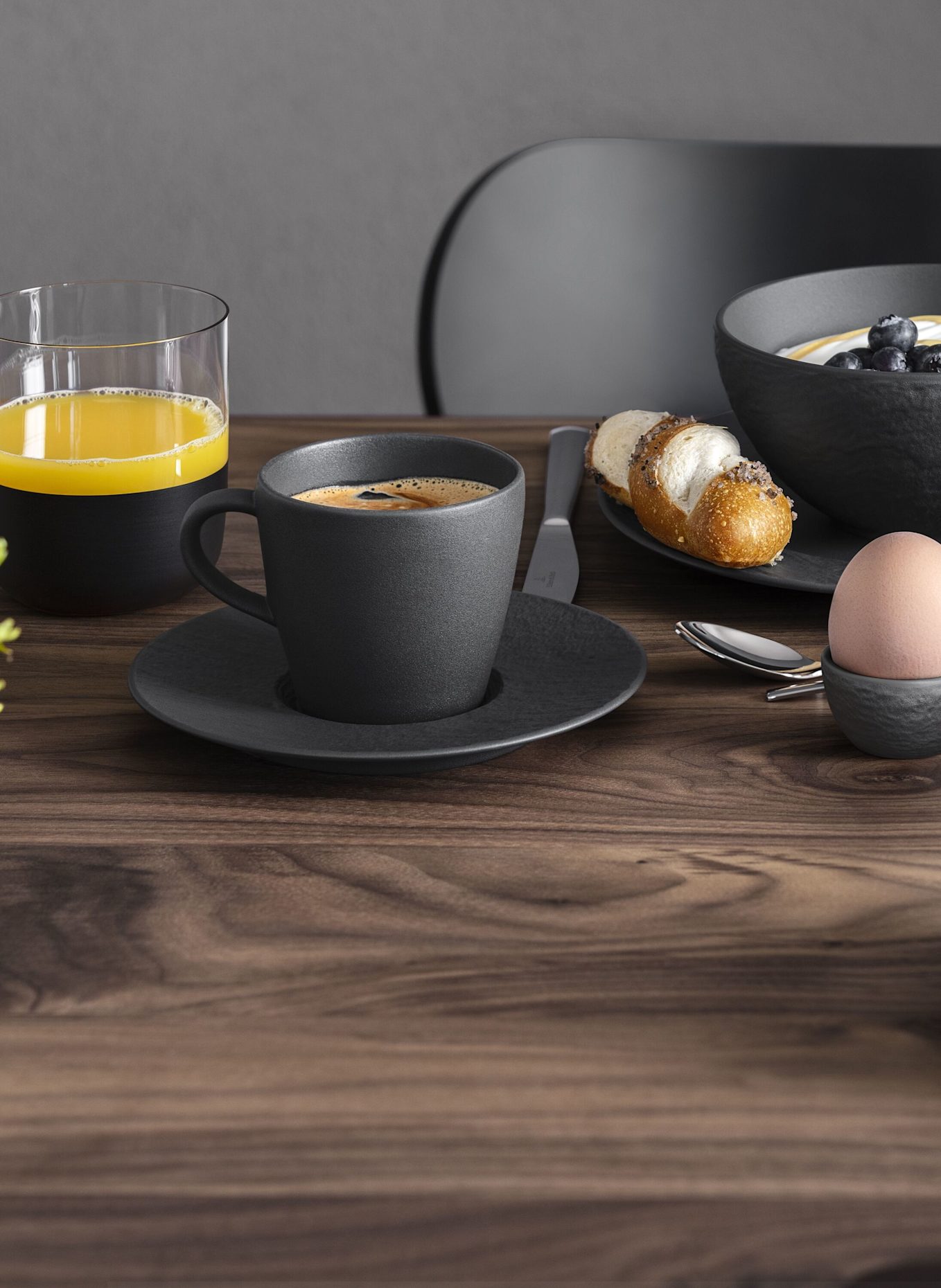 Villeroy & Boch Kaffeeobertasse MANUFACTURE ROCK: SCHWARZ