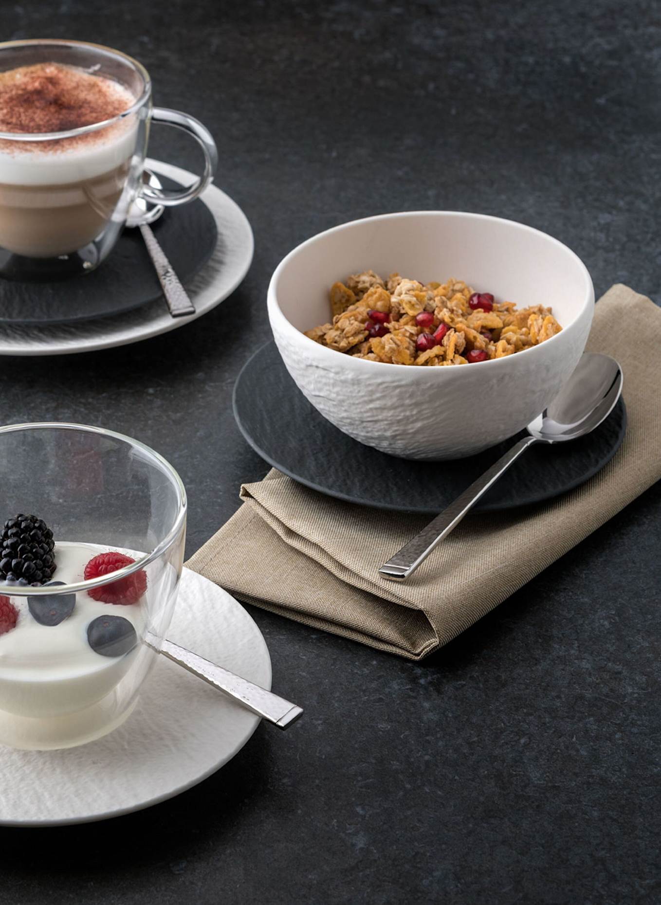 Villeroy & Boch Kaffeeuntertasse MANUFACTURE ROCK: SCHWARZ