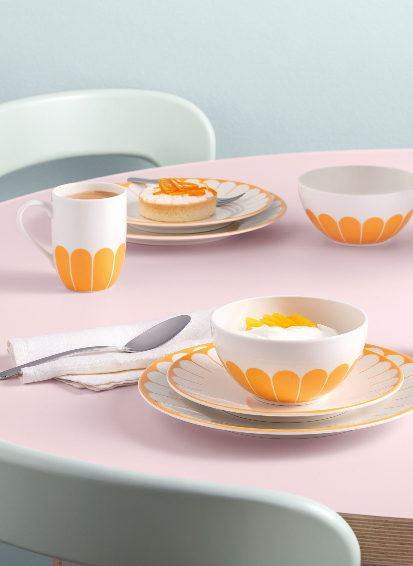 Villeroy & Boch Starter-Set 8tlg. FLEUR SOLEIL: GELB
