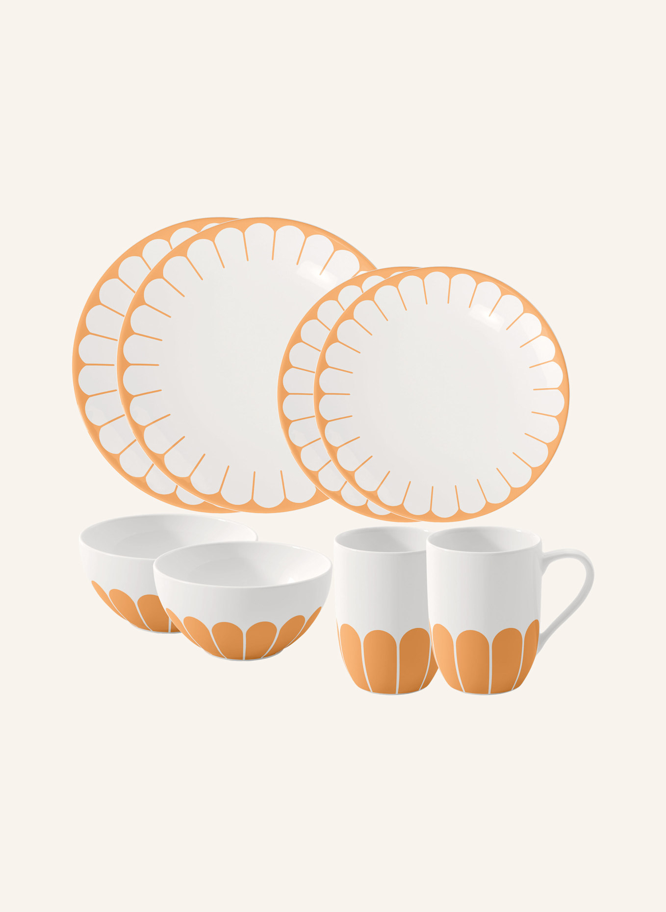 Villeroy & Boch Starter-Set 8tlg. FLEUR SOLEIL: GELB