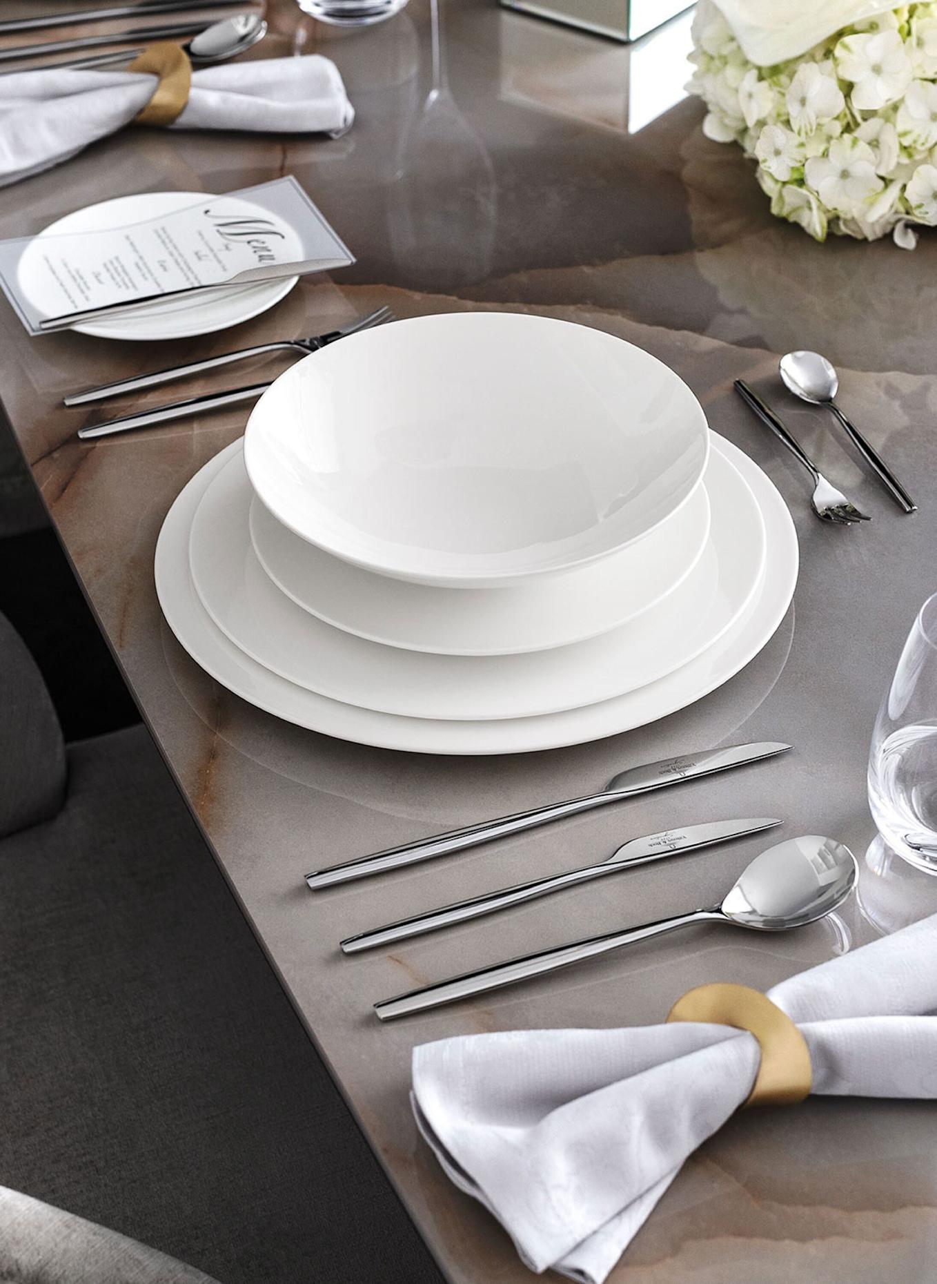 Villeroy & Boch Tafelbesteck 70tlg. METROCHIC: SILBER