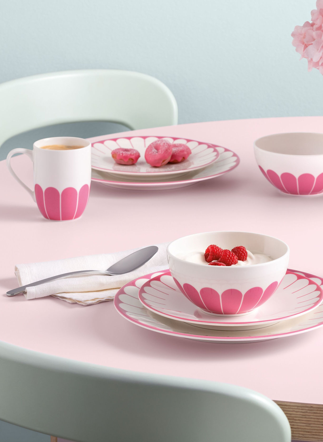 Villeroy & Boch Starter-Set 8tlg. FLEUR CASSIS: PINK