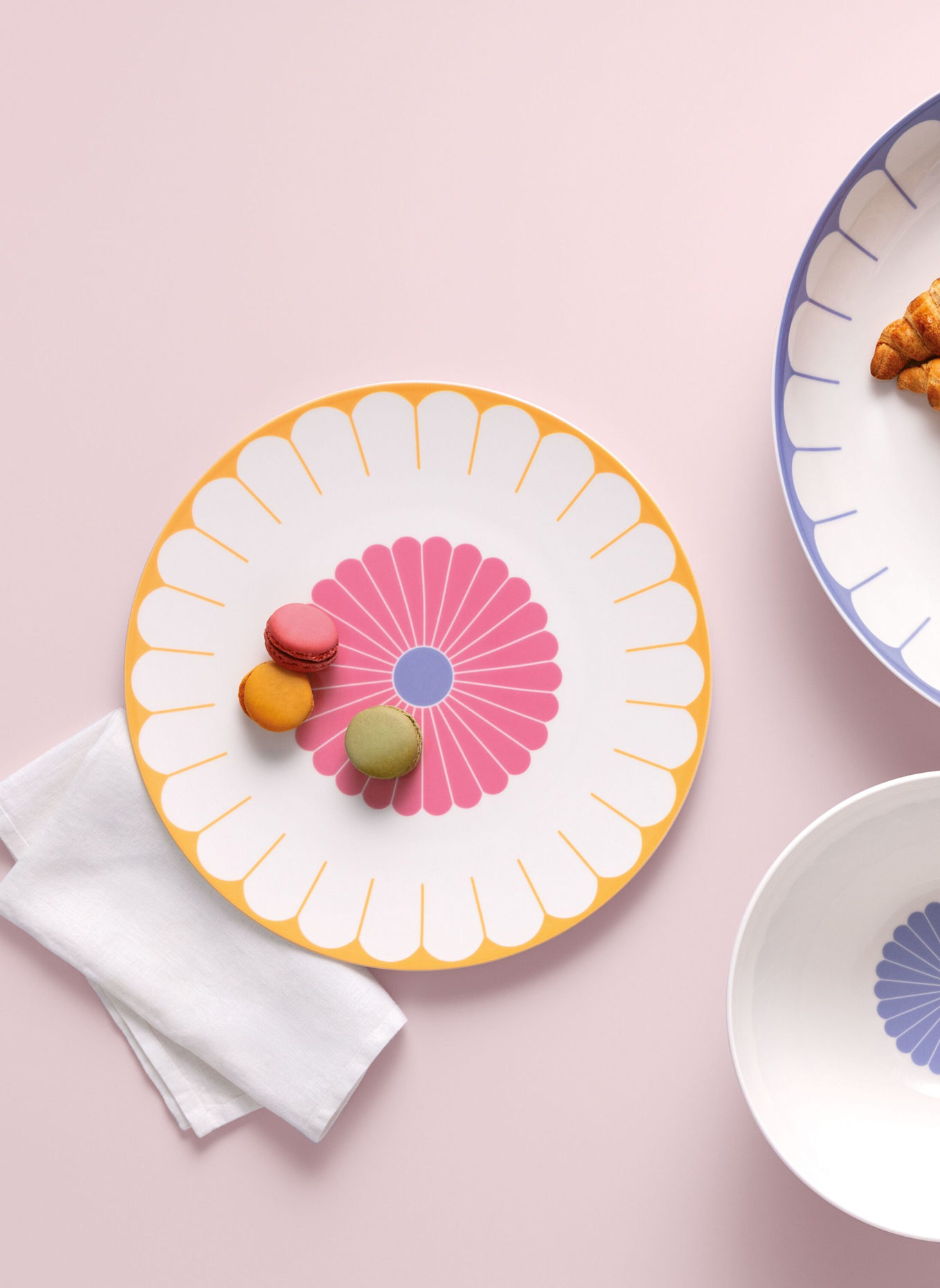 Villeroy & Boch Servierteller FLEUR COULEUR: GELB/ GRÜN/ BLAU/ ROT