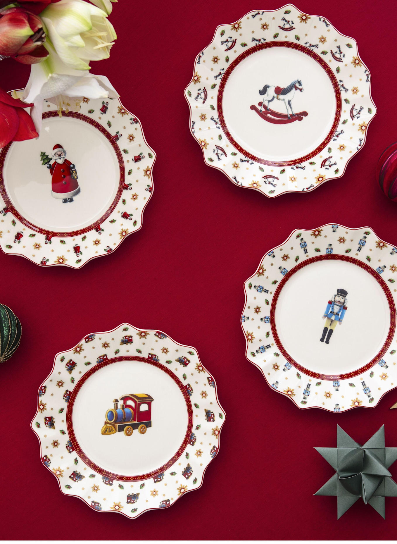 Villeroy & Boch Jubiläums-Teller Set 4tlg. TOY'S DELIGHT: GELB/ GRÜN/ BLAU/ ROT