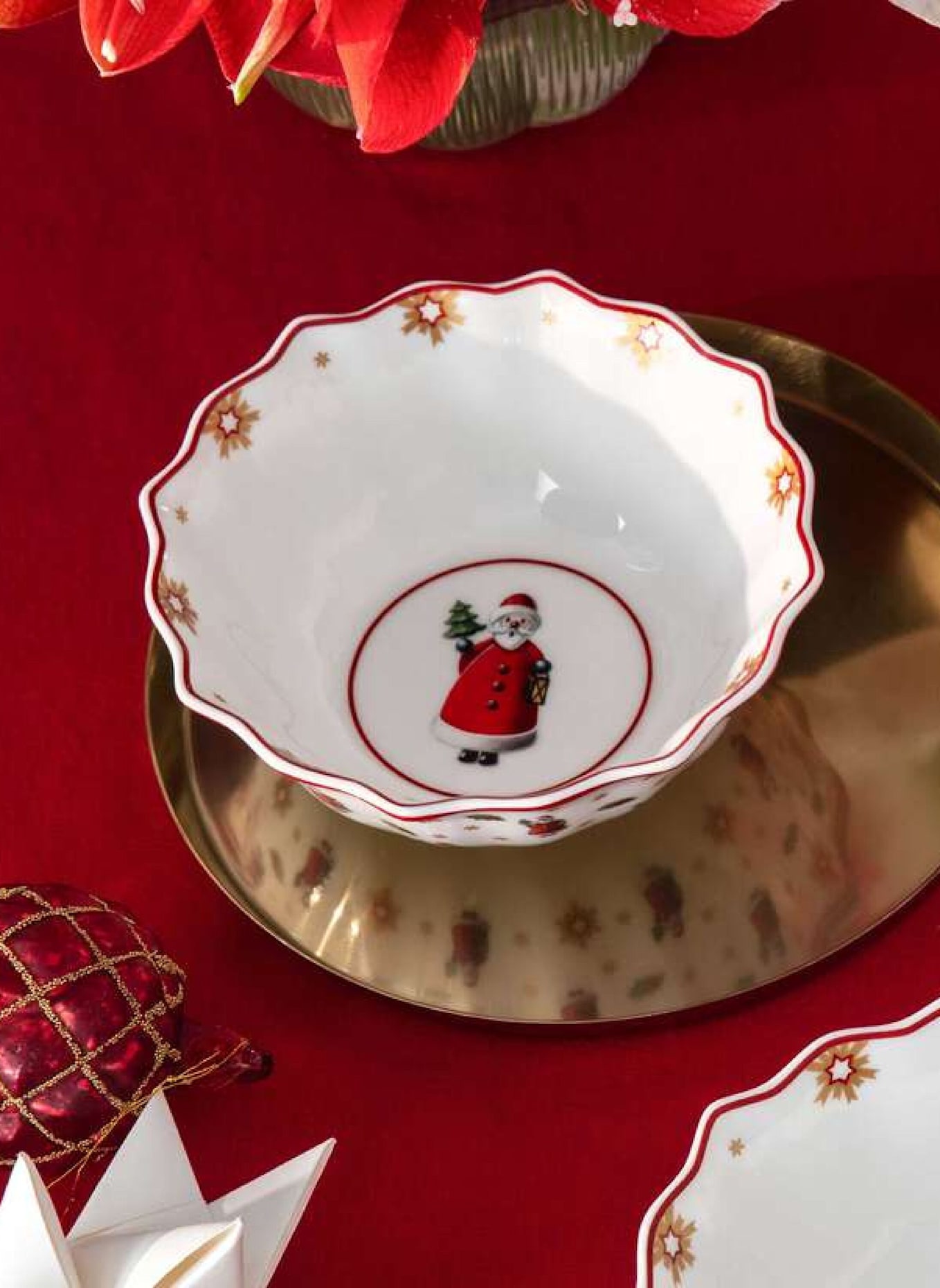 Villeroy & Boch Frühstücks-Set für 2 Santa, 6tlg. TOY'S DELIGHT: GELB/ GRÜN/ BLAU/ ROT