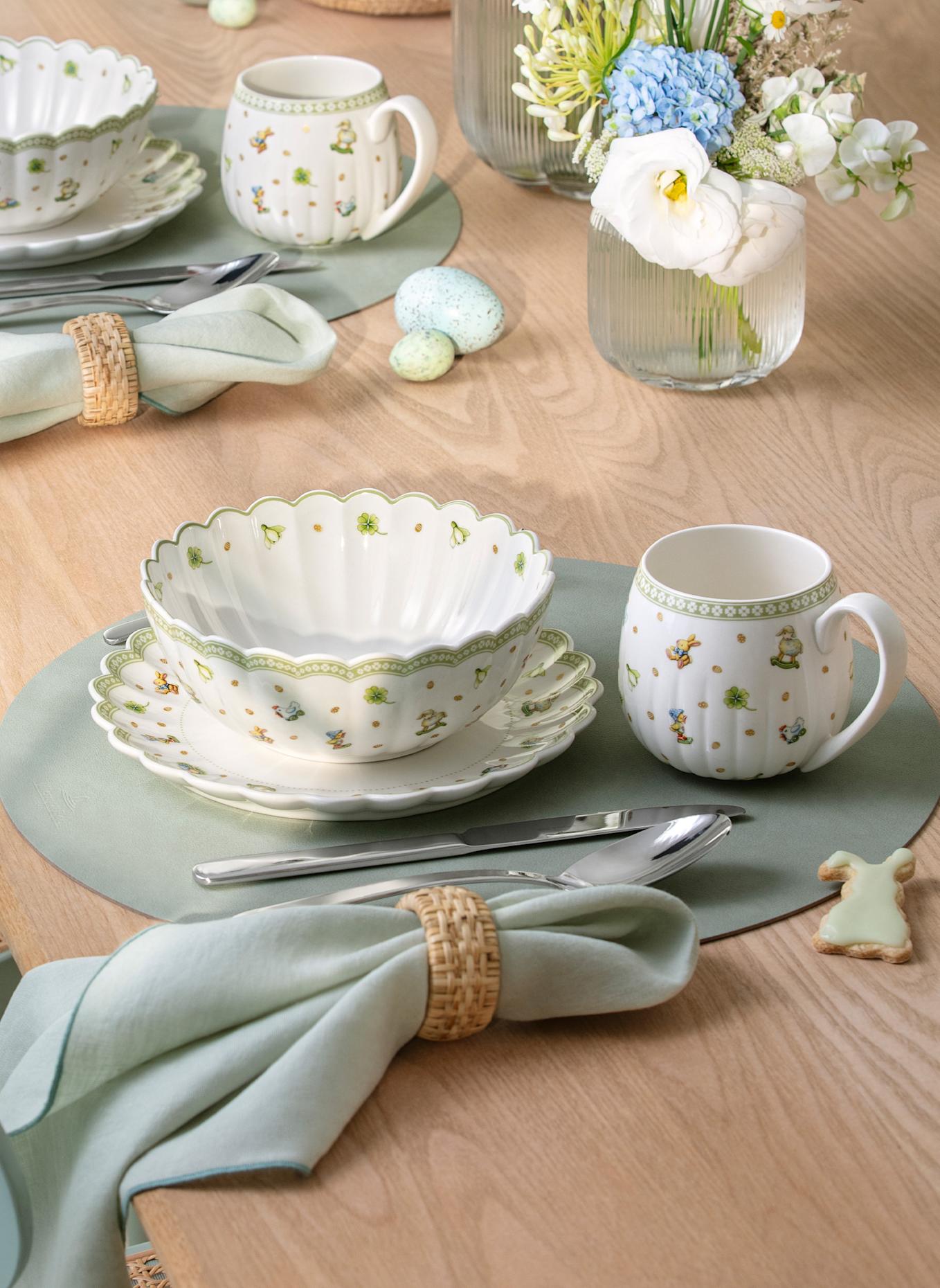 Villeroy & Boch Frühstücks-Set für 2, 6-tlg. EASTER DELIGHT: GRÜN