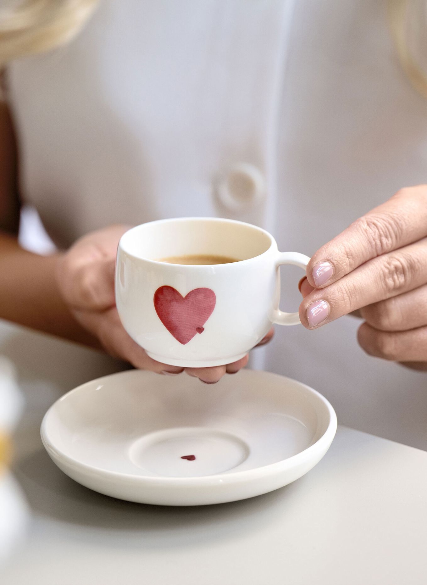 like. by Villeroy & Boch Espressotasse WITH LOVE: WEISS
