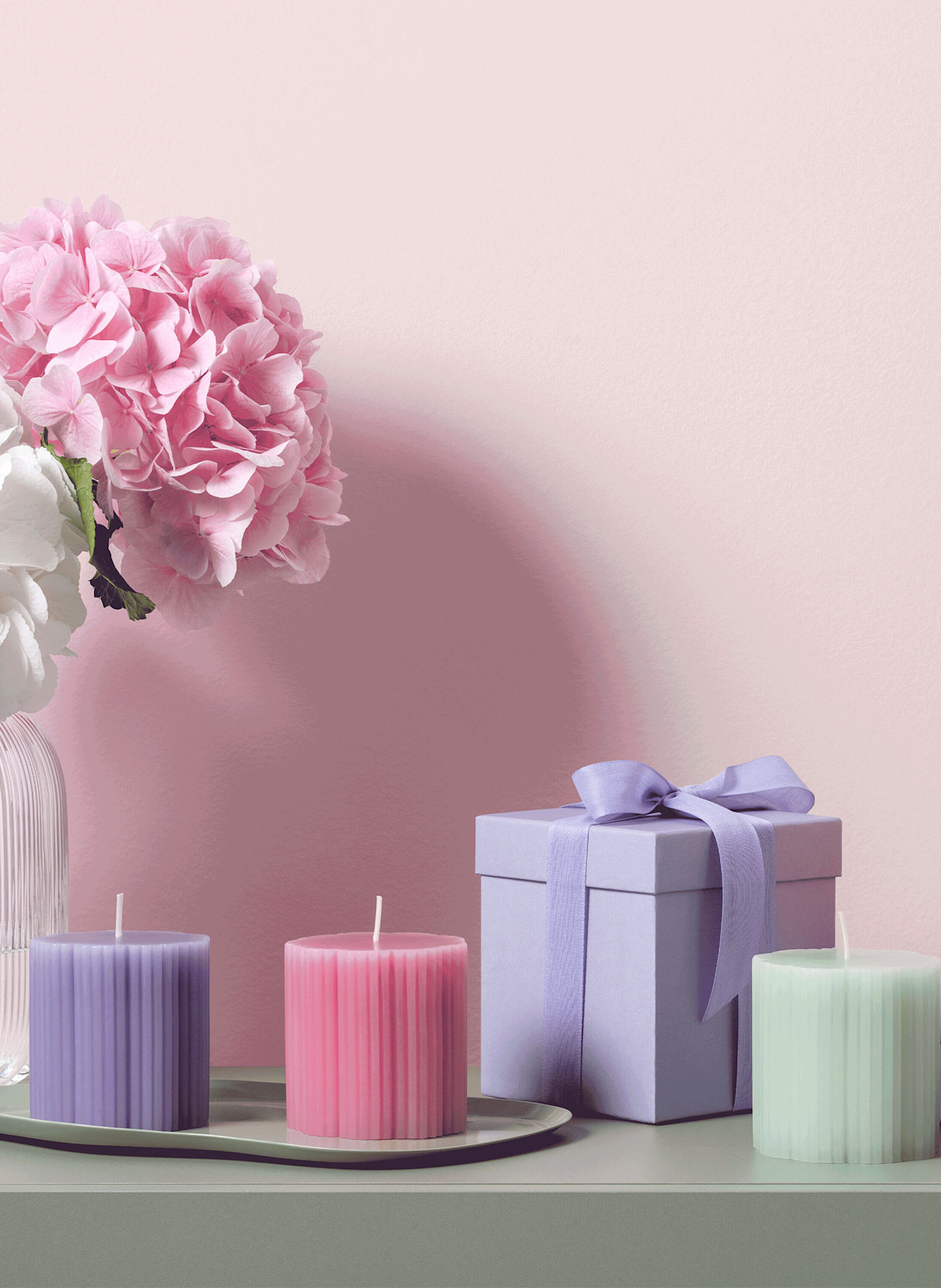 Villeroy & Boch Stumpenkerze FLEUR ACCESSOIRES BLEU: BLAU