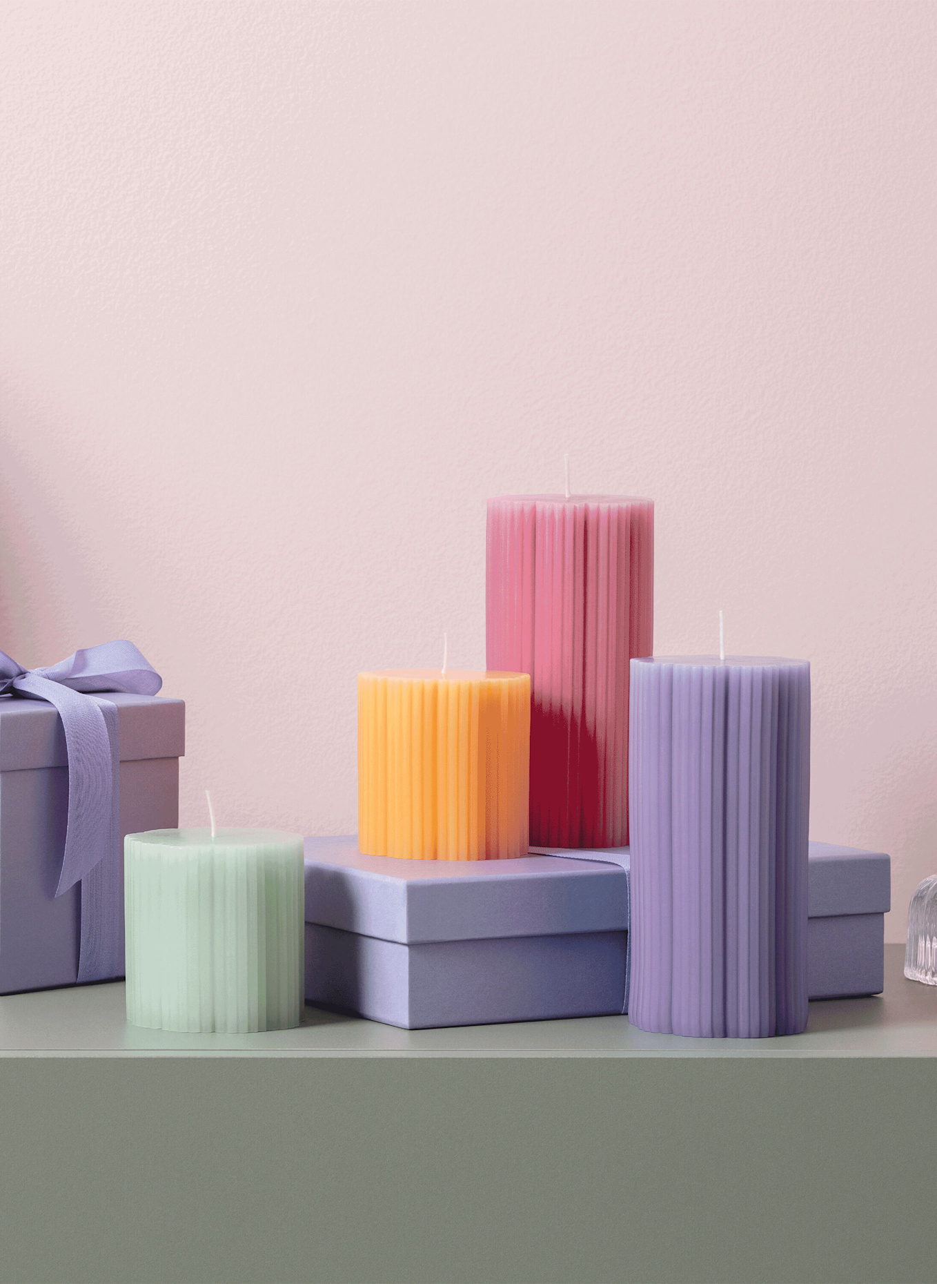 Villeroy & Boch Stumpenkerze FLEUR ACCESSOIRES BLEU: BLAU