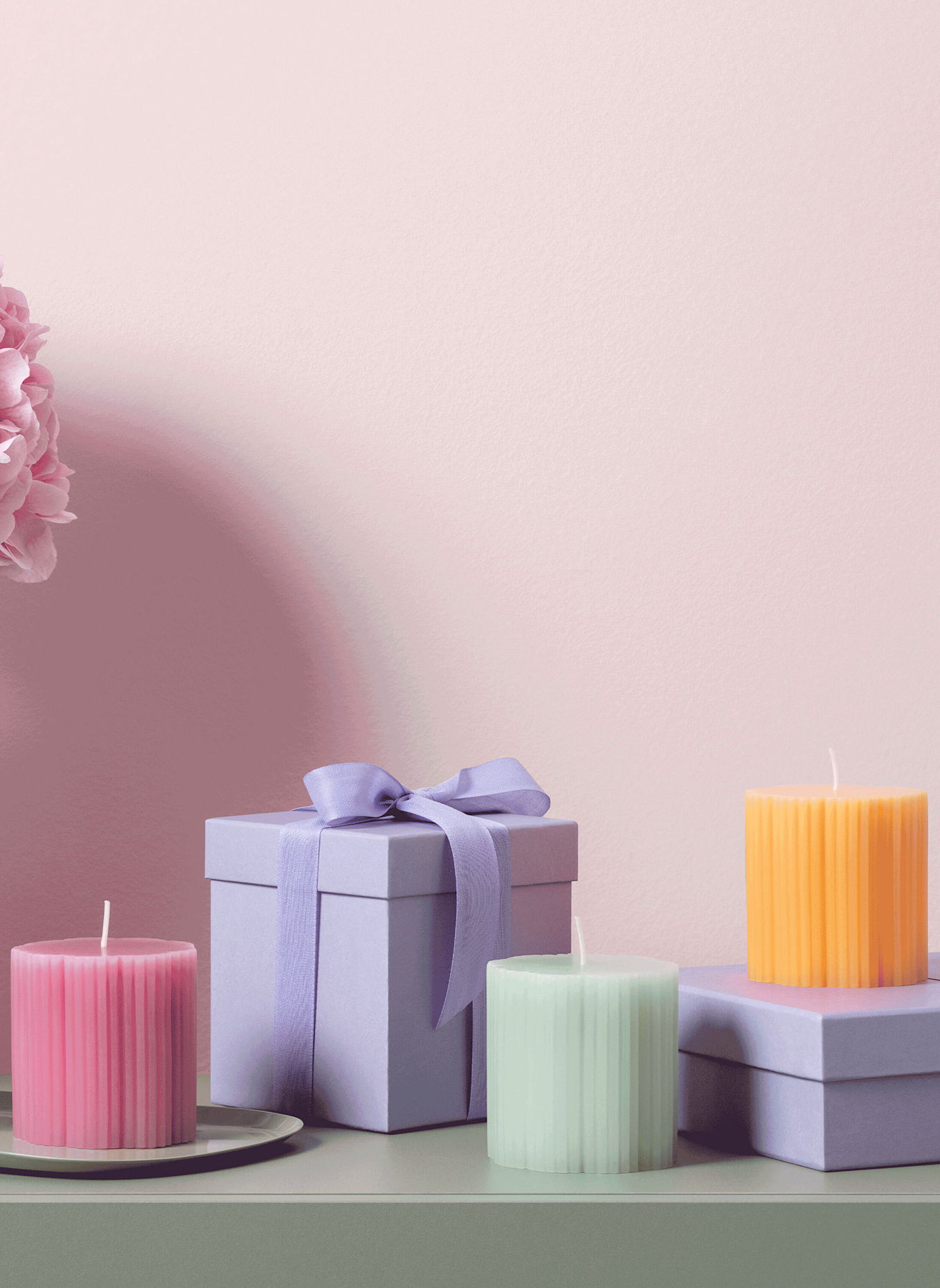 Villeroy & Boch Stumpenkerze FLEUR ACCESSOIRES VERT: GRÜN