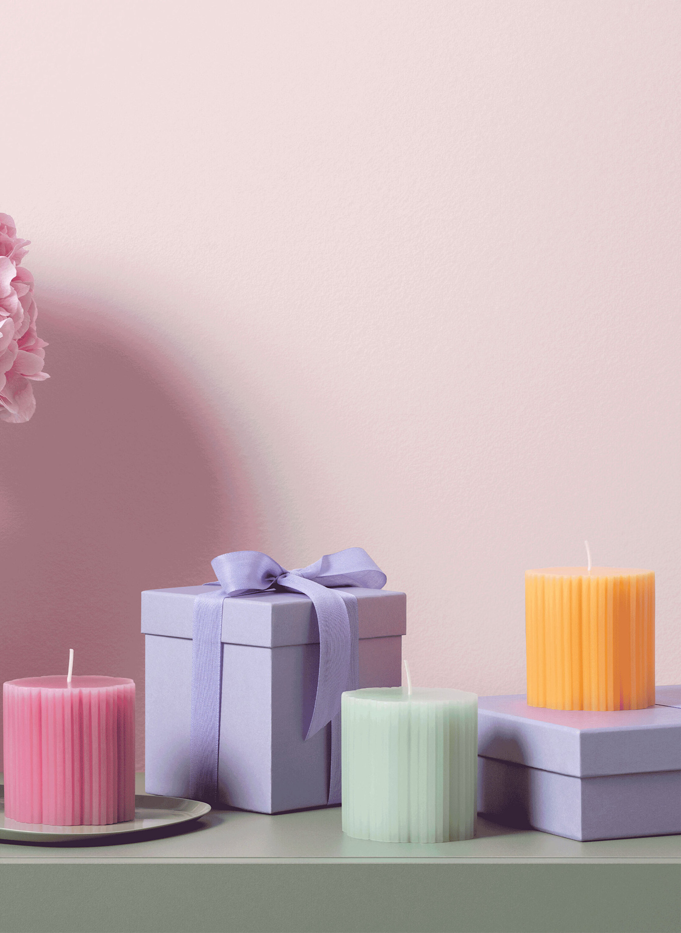 Villeroy & Boch Stumpenkerze FLEUR ACCESSOIRES SOLEIL: GELB