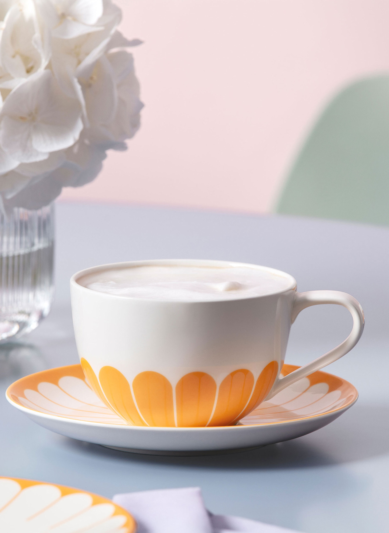 Villeroy & Boch Cappuccino-Untertasse FLEUR SOLEIL: GELB