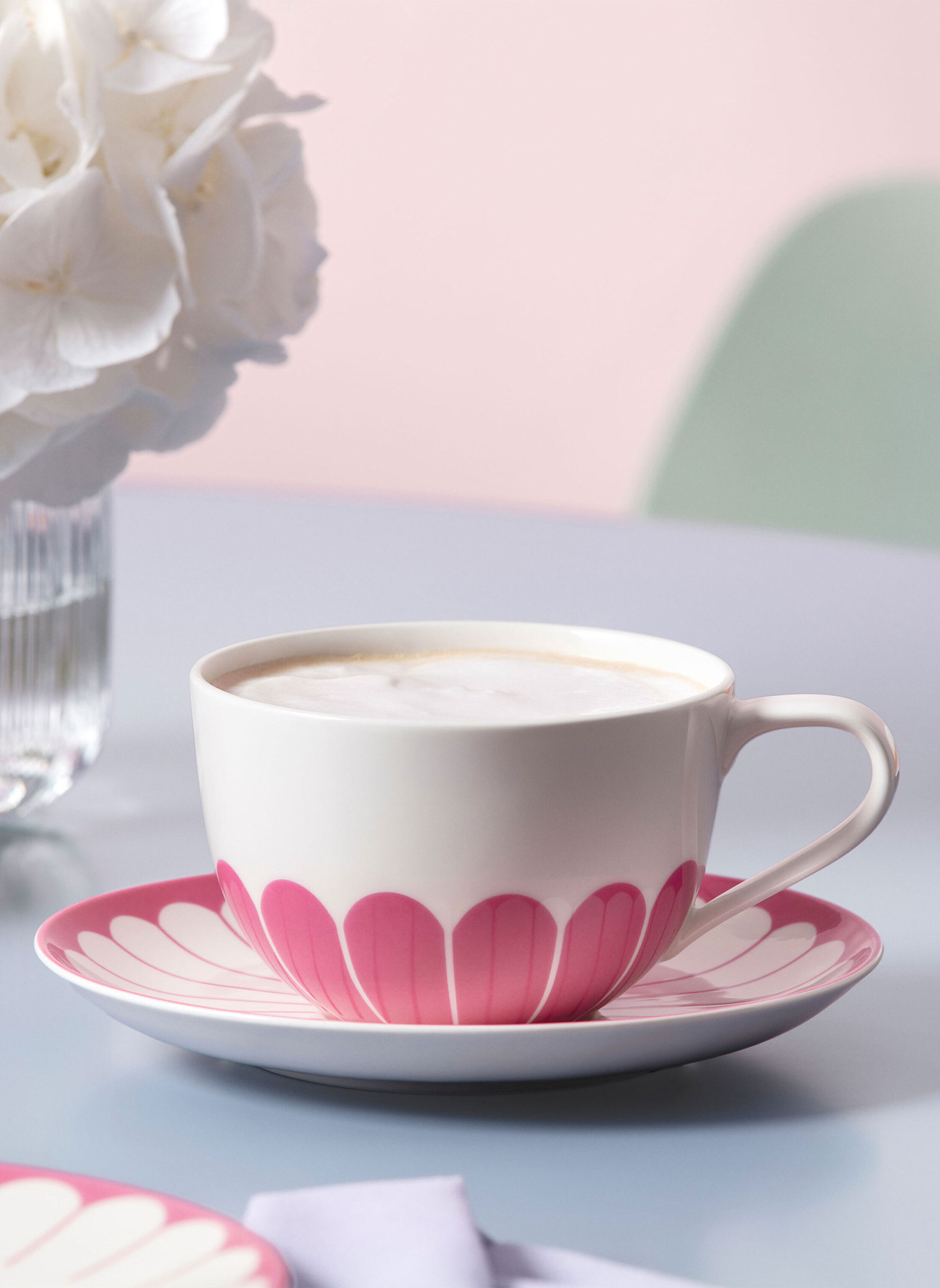 Villeroy & Boch Cappuccino-Untertasse FLEUR CASSIS: PINK