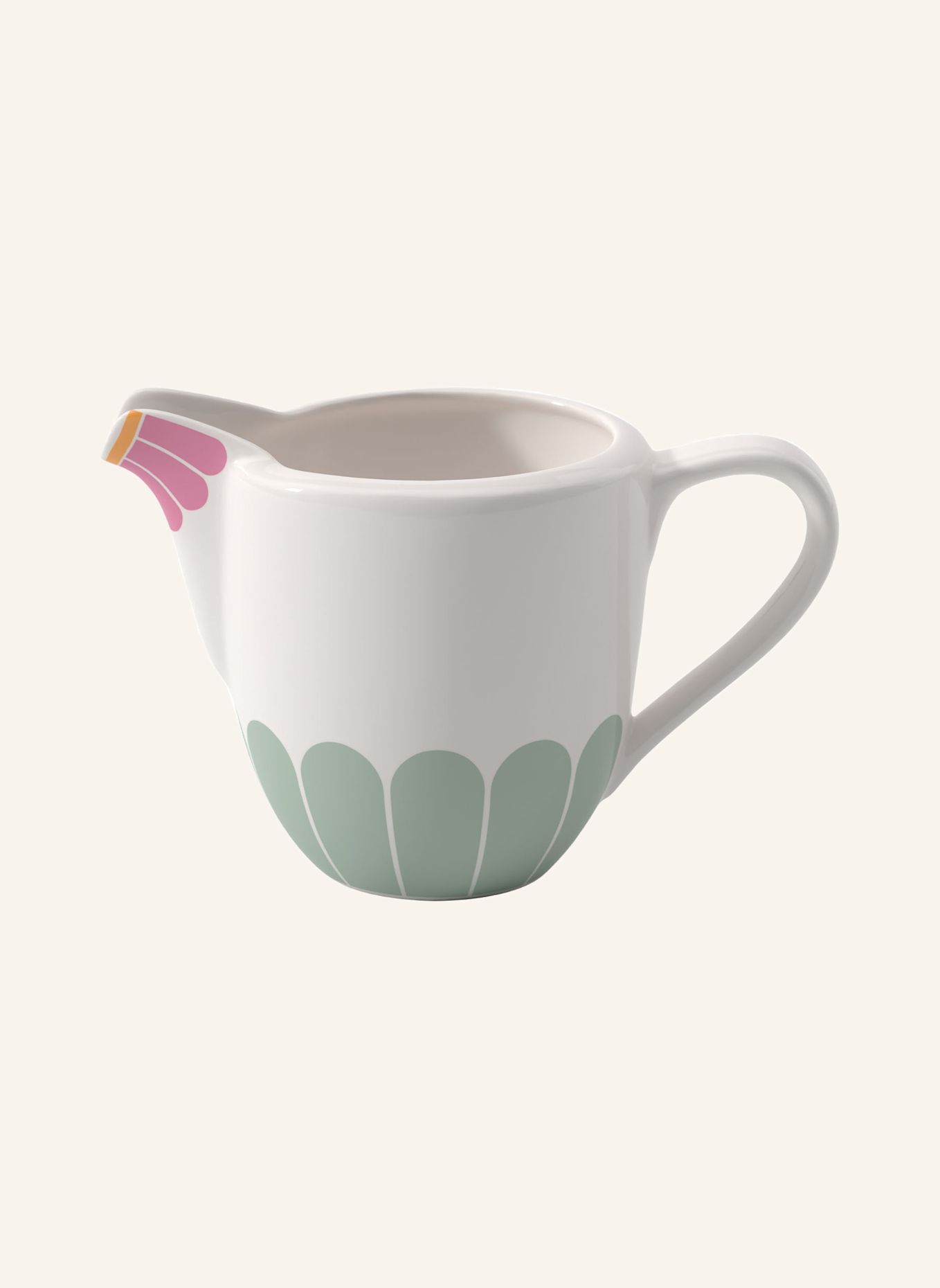Villeroy & Boch Milchkännchen FLEUR COULEUR: GELB / GRÜN / BLAU
