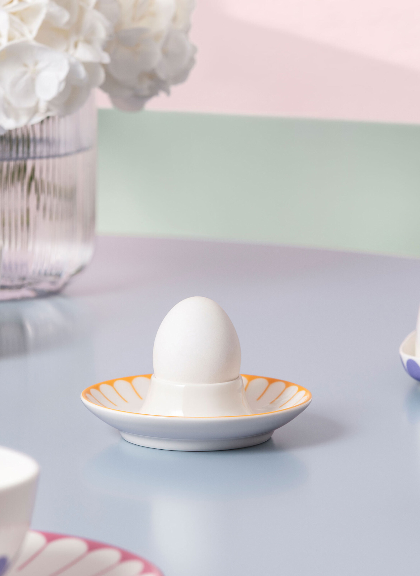 Villeroy & Boch Eierbecher FLEUR COULEUR: GELB/ GRÜN/ BLAU/ ROT