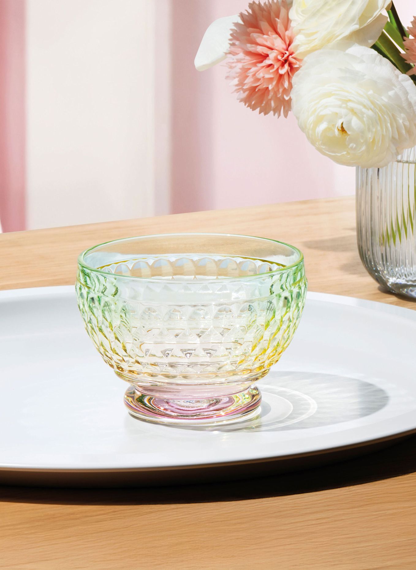 Villeroy & Boch Dessertschale BOSTON PEARL: GELB/ GRÜN/ BLAU/ ROT