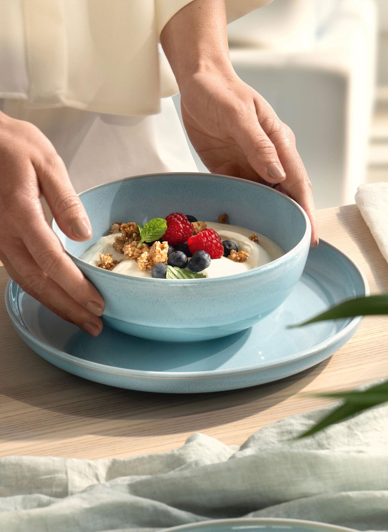 like. by Villeroy & Boch Bol PERLEMOR AQUA: BLAU