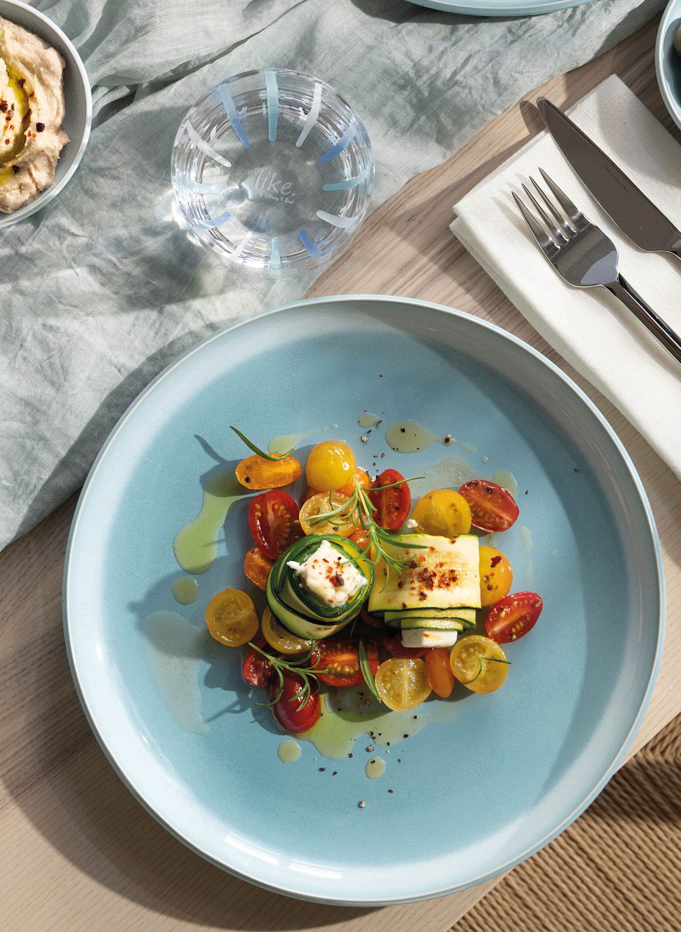 like. by Villeroy & Boch Teller PERLEMOR AQUA: BLAU