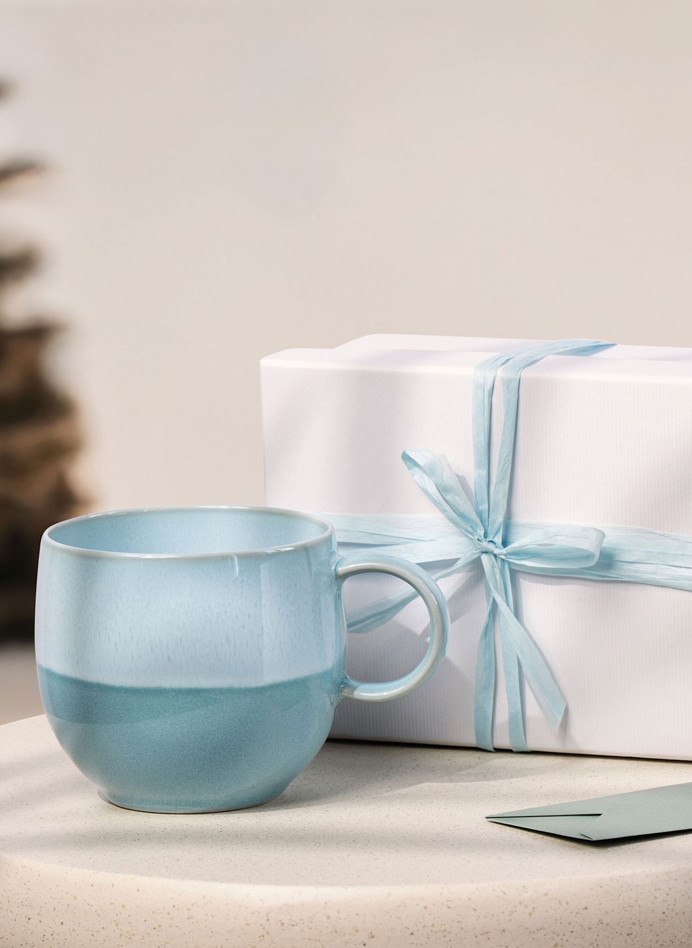 like. by Villeroy & Boch Henkelbecher PERLEMOR AQUA: BLAU