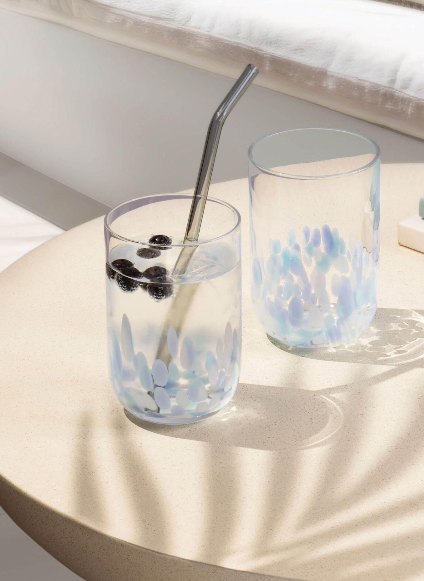 like. by Villeroy & Boch Longdrink-Glas, 2 Stück LIKE CONFETTI AQUA: BLAU