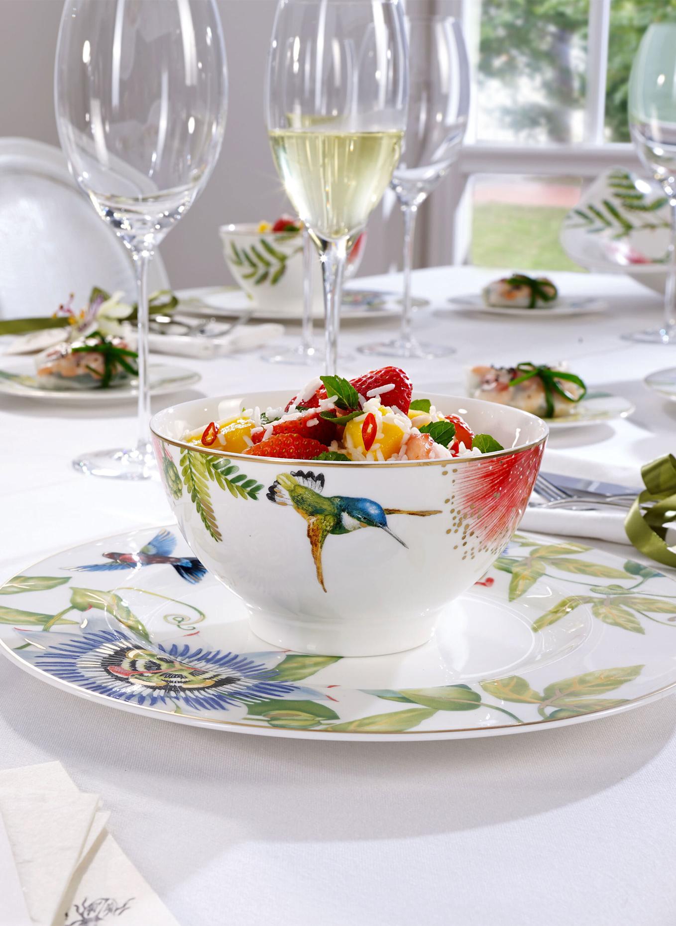 Villeroy & Boch Müslischale AMAZONIA: GELB/ GRÜN/ BLAU/ ROT