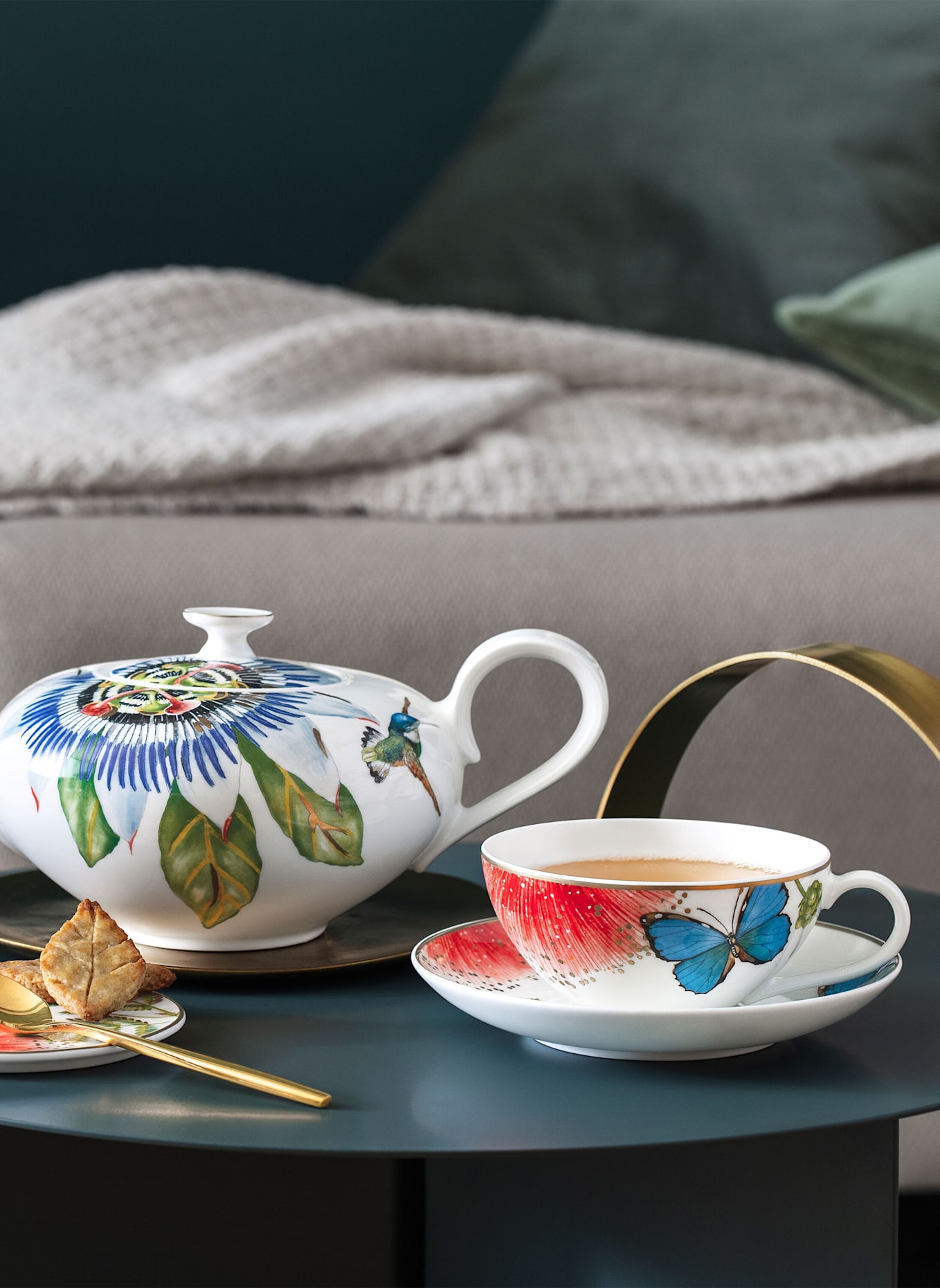 Villeroy & Boch Teetasse AMAZONIA: GELB/ GRÜN/ BLAU/ ROT